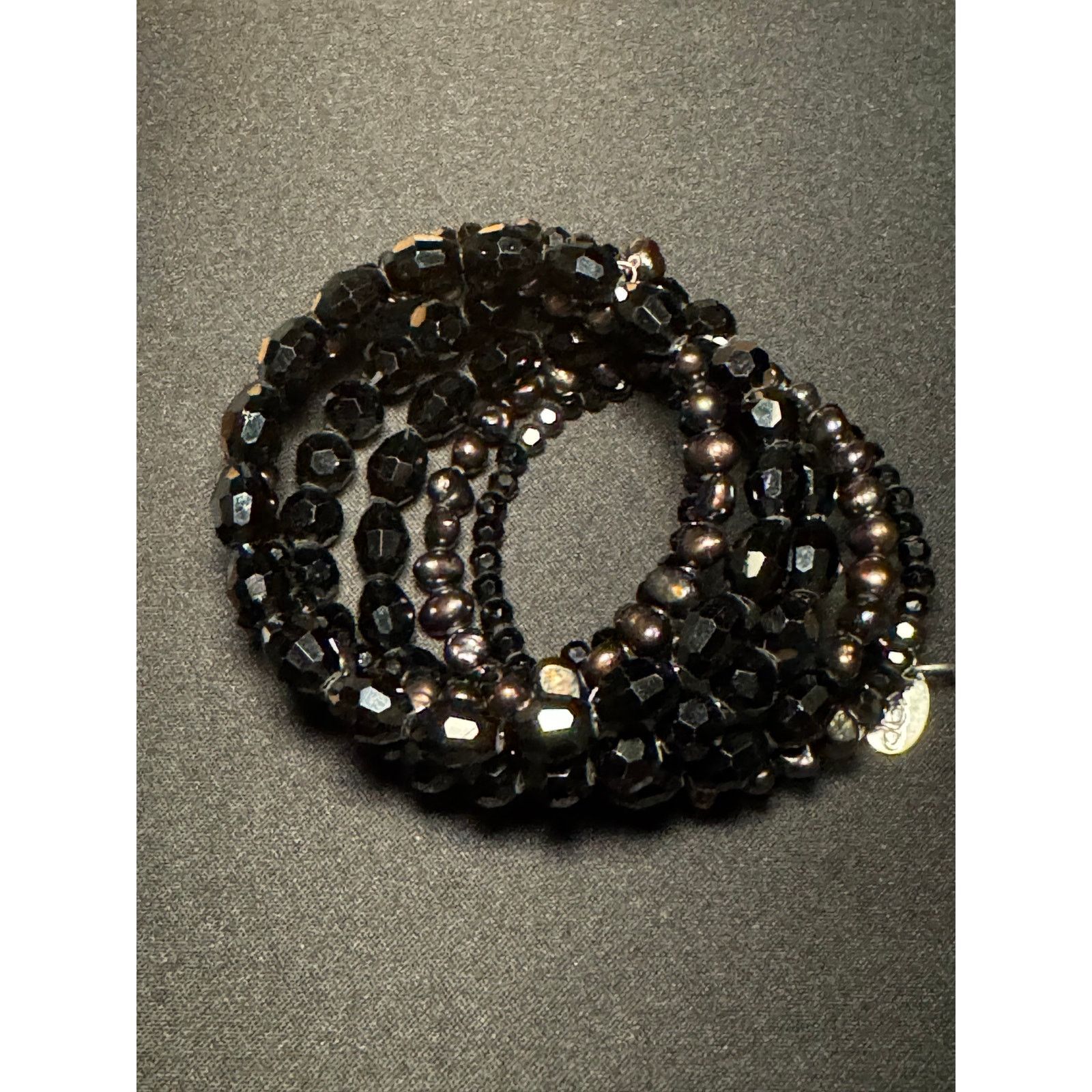 Other KGP Beaded & Pearl Memory Wire Bracelet Size ONE SIZE - 1 Thumbnail