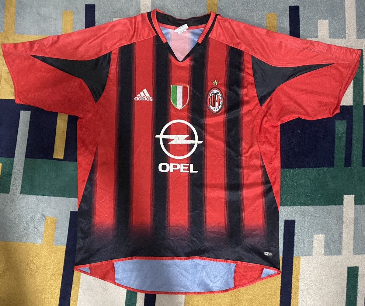 Vintage Vtg AC Milan Home Shirt 2004-2005 Size US L / EU 52-54 / 3 - 1 Thumbnail