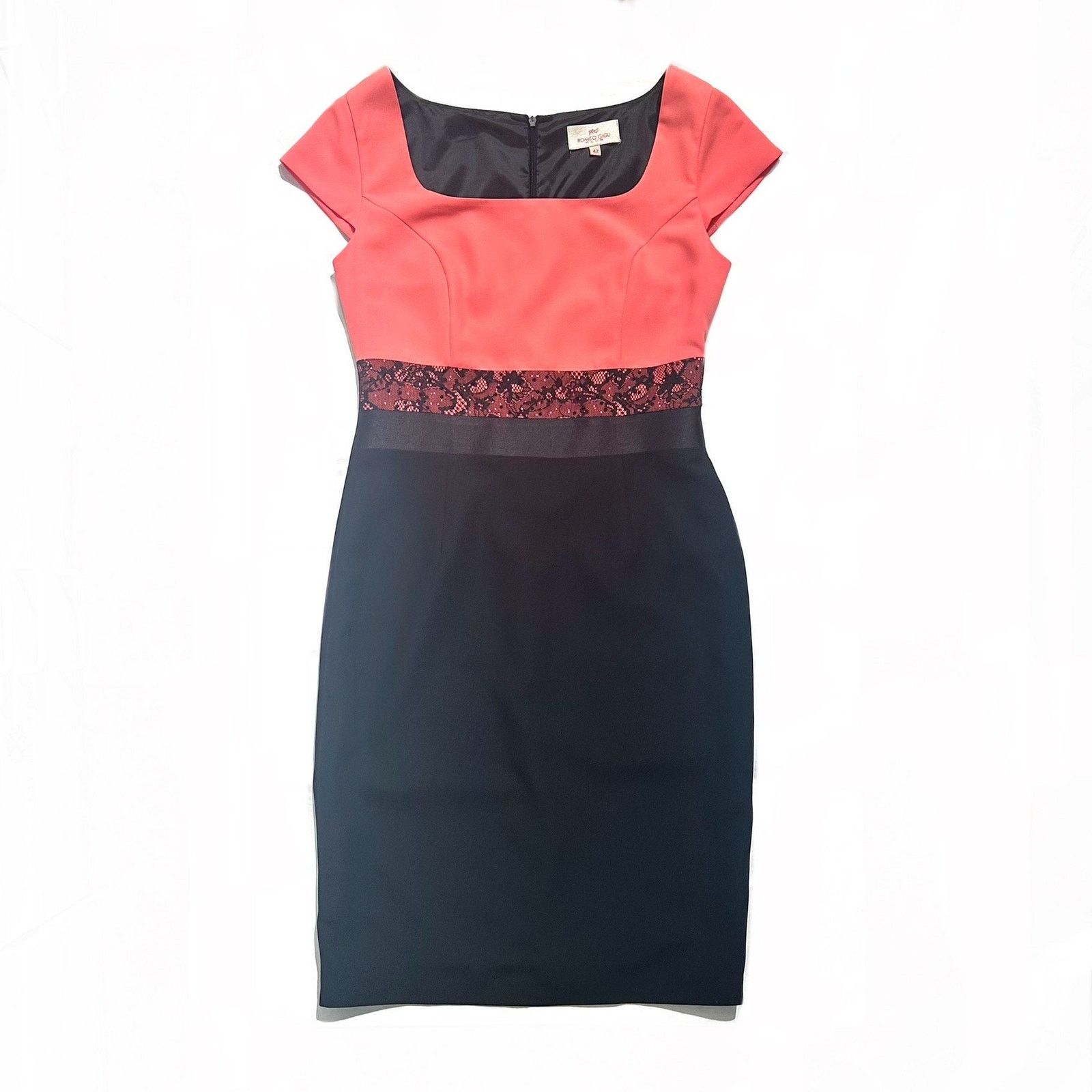 Romeo Gigli Romeo Gigli y2k salmon black ceremonial 2 pcs suit dress Size M / US 6-8 / IT 42-44 - 8 Thumbnail