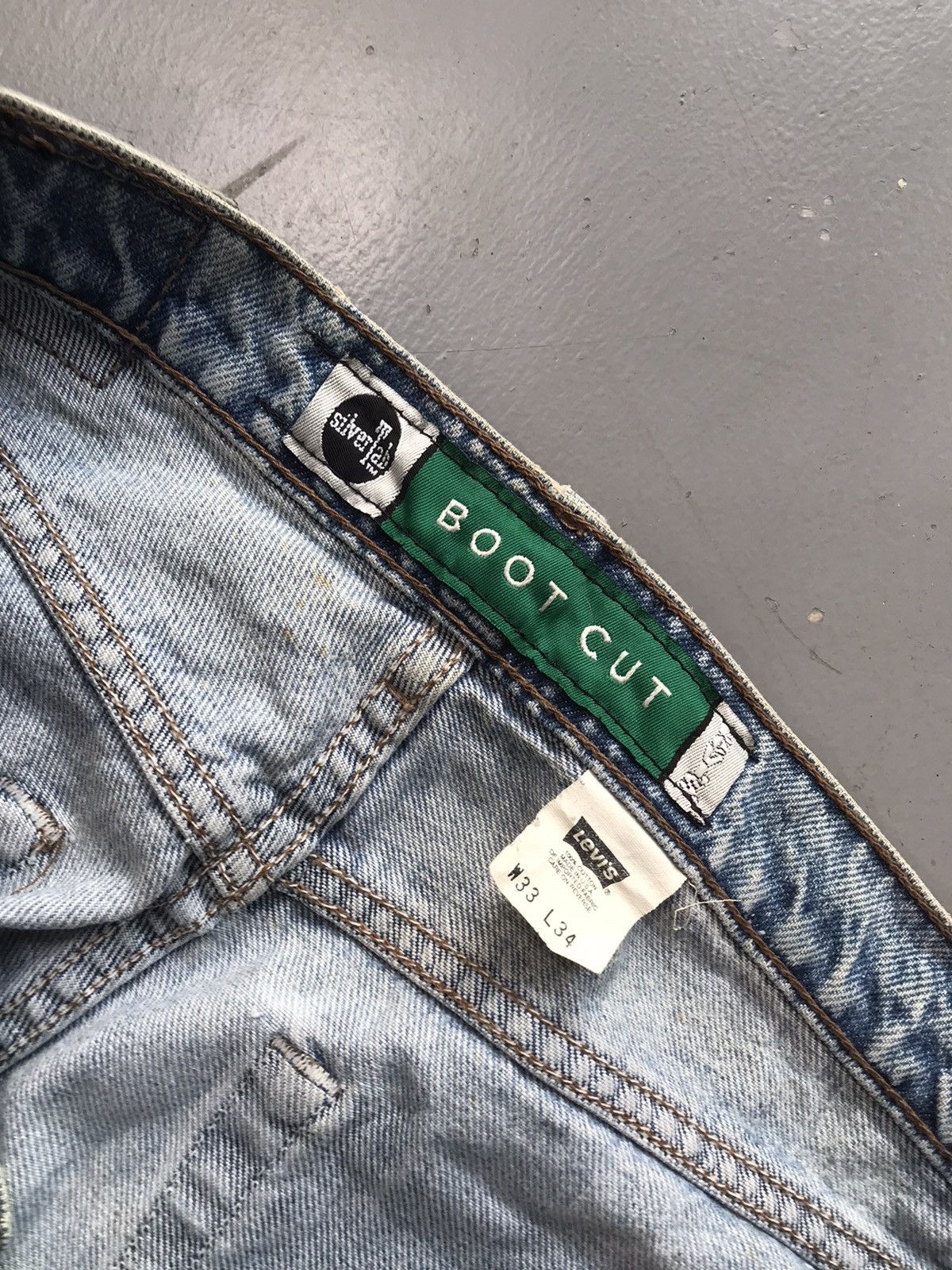 Levi's × Vintage Vintage Levi’s silver tab distressed denim Size US 34 / EU 50 - 6 Thumbnail