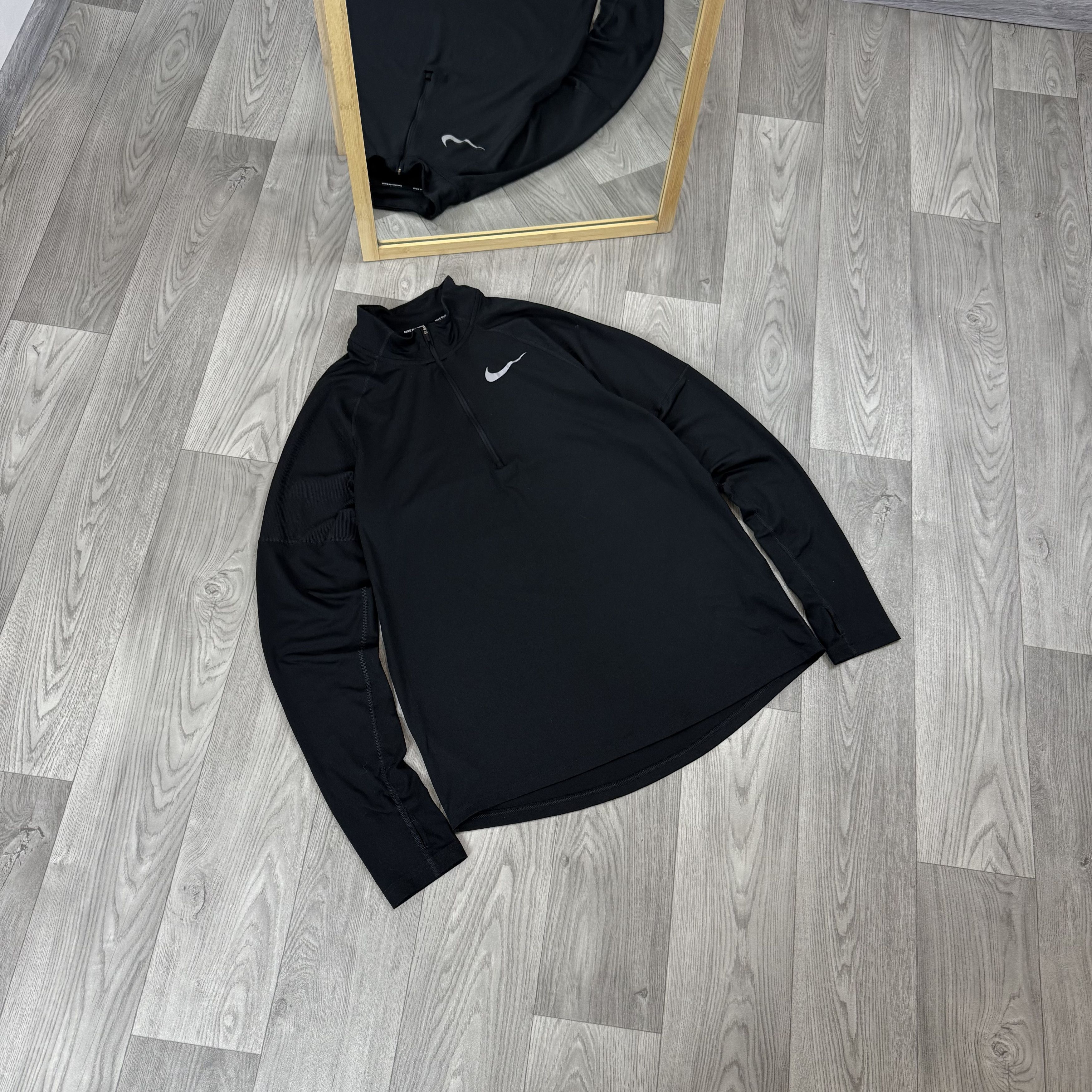 Nike Nike Running 1/4 Zip Long Sleeve Rashguard Sweater Shrit Size US M / EU 48-50 / 2 - 2 Thumbnail