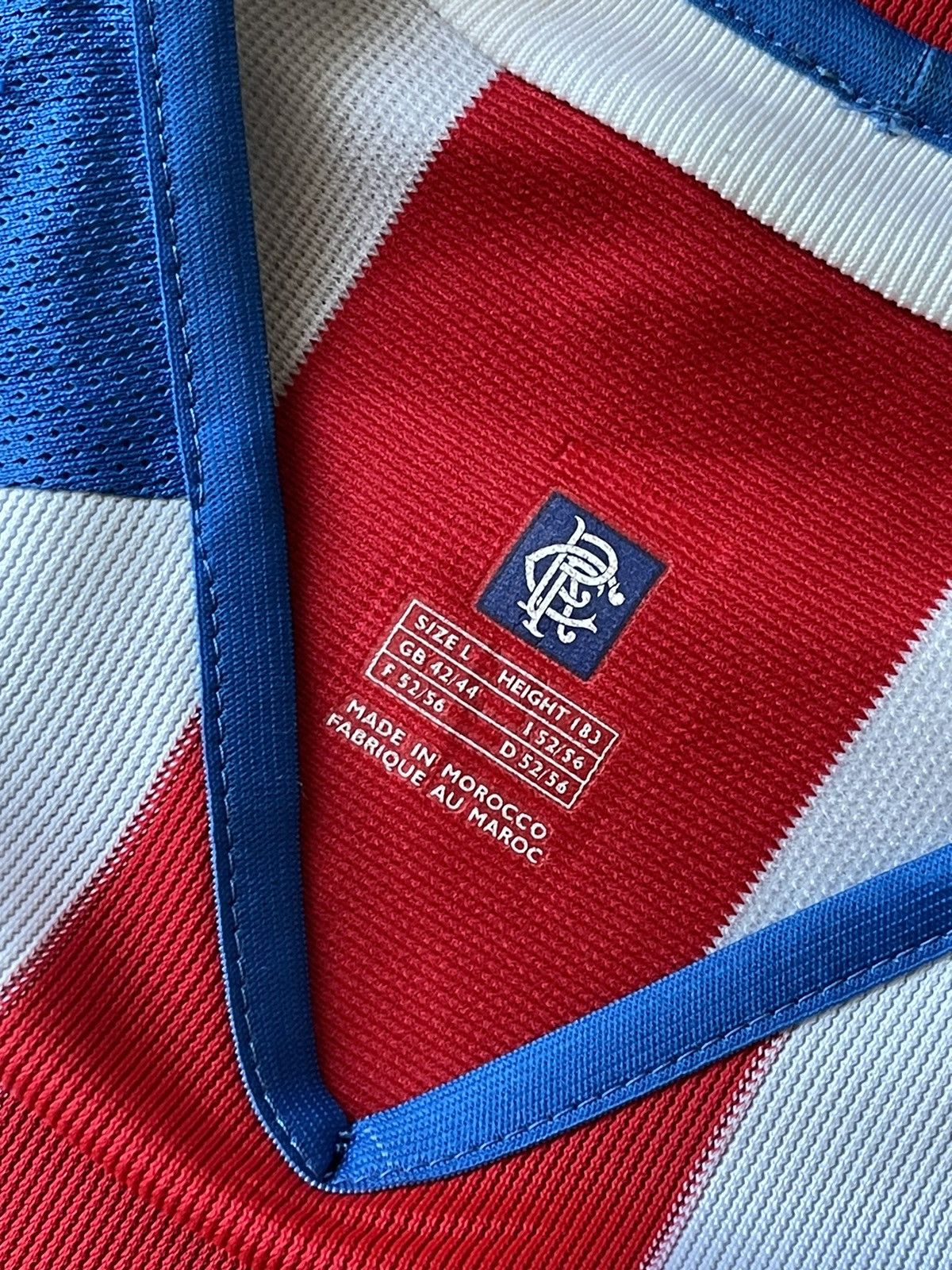 Diadora × Vintage 2002 Diadora Rangers vintage red soccer jersey Size US L / EU 52-54 / 3 - 9 Thumbnail