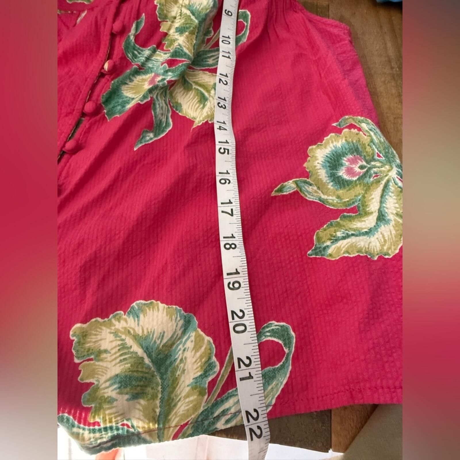 Faherty NWT Faherty Pacifica Orchid Blossom Wrap Skirt & Top Set S Size 28" / US 6 / IT 42 - 7 Thumbnail