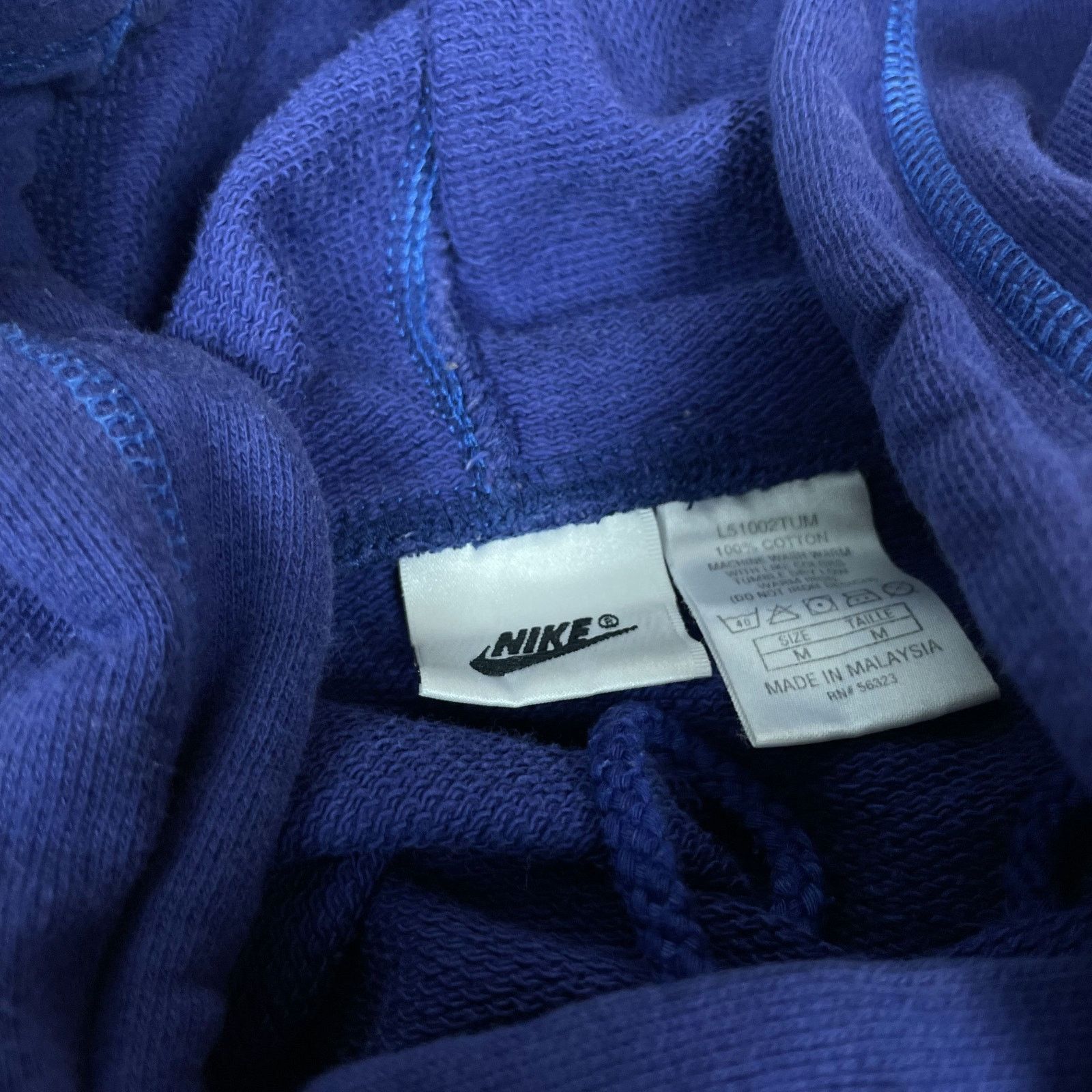 Nike × Vintage Nike Air Max Men Purple Cotton Swoosh Pullover Hoodie Medium Size US M / EU 48-50 / 2 - 7 Thumbnail