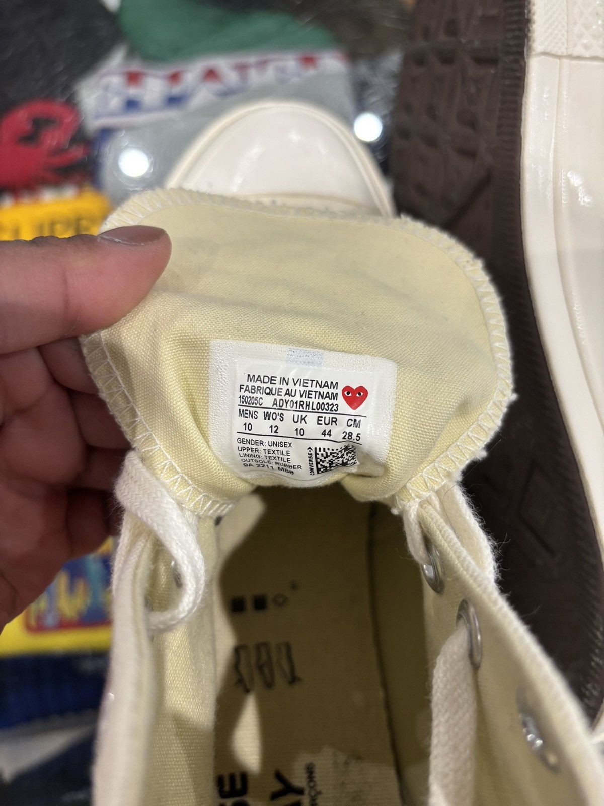 Comme des Garcons Converse Chuck Taylor All Star 70 Hi CDG PLAY White Size US 10 / EU 43 - 7 Thumbnail