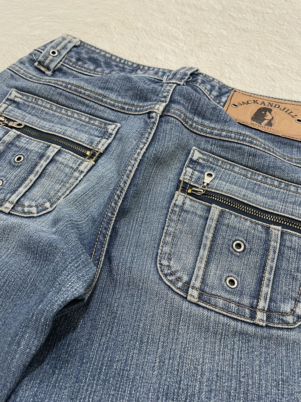 Hysteric Glamour 2000s Flare Denim Washed Bootcut Y2K Size 26" / US 2 / IT 38 - 2 Thumbnail