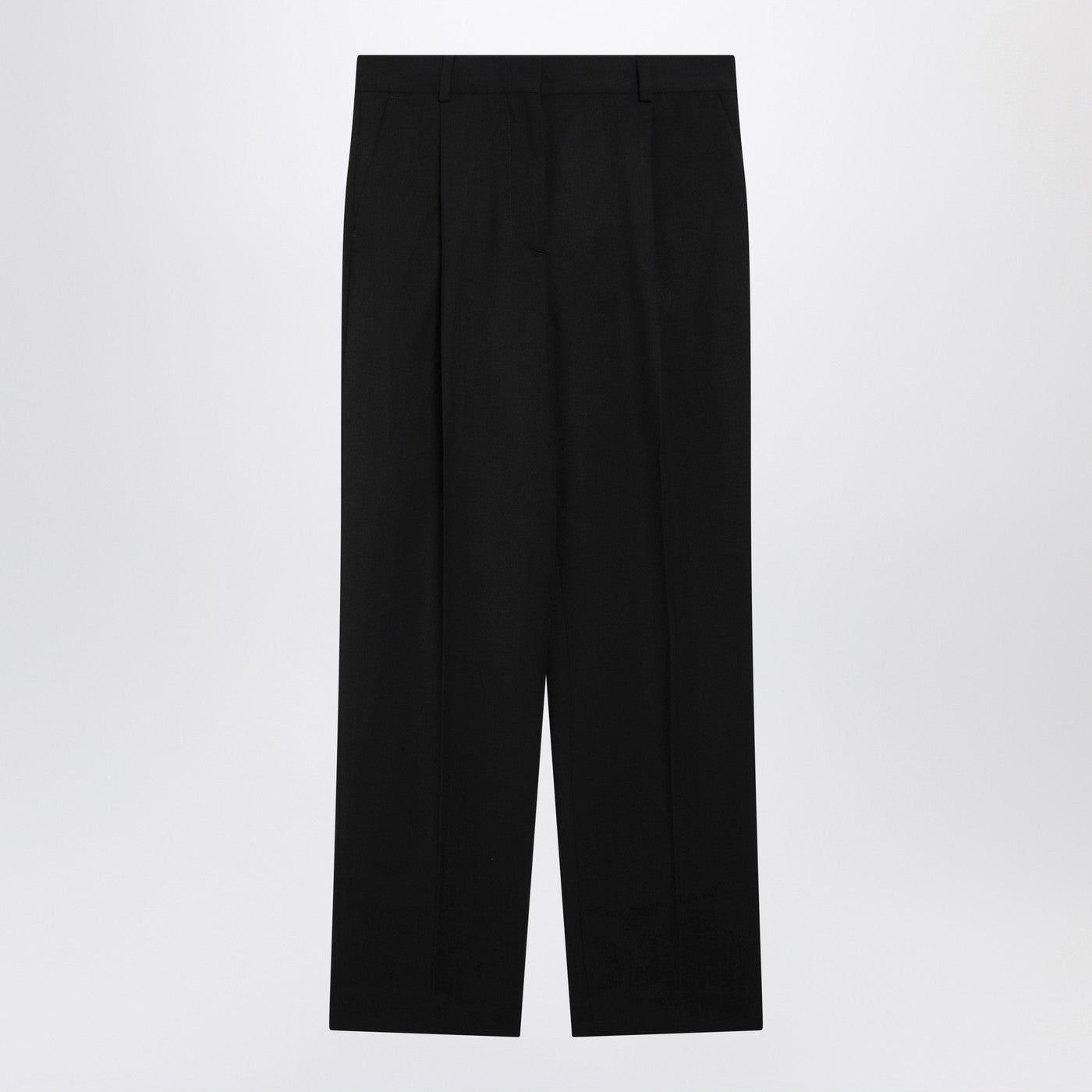 Toteme Toteme Black Wool-Blend Trousers Size 24" / US 00 / IT 34 - 1 Thumbnail
