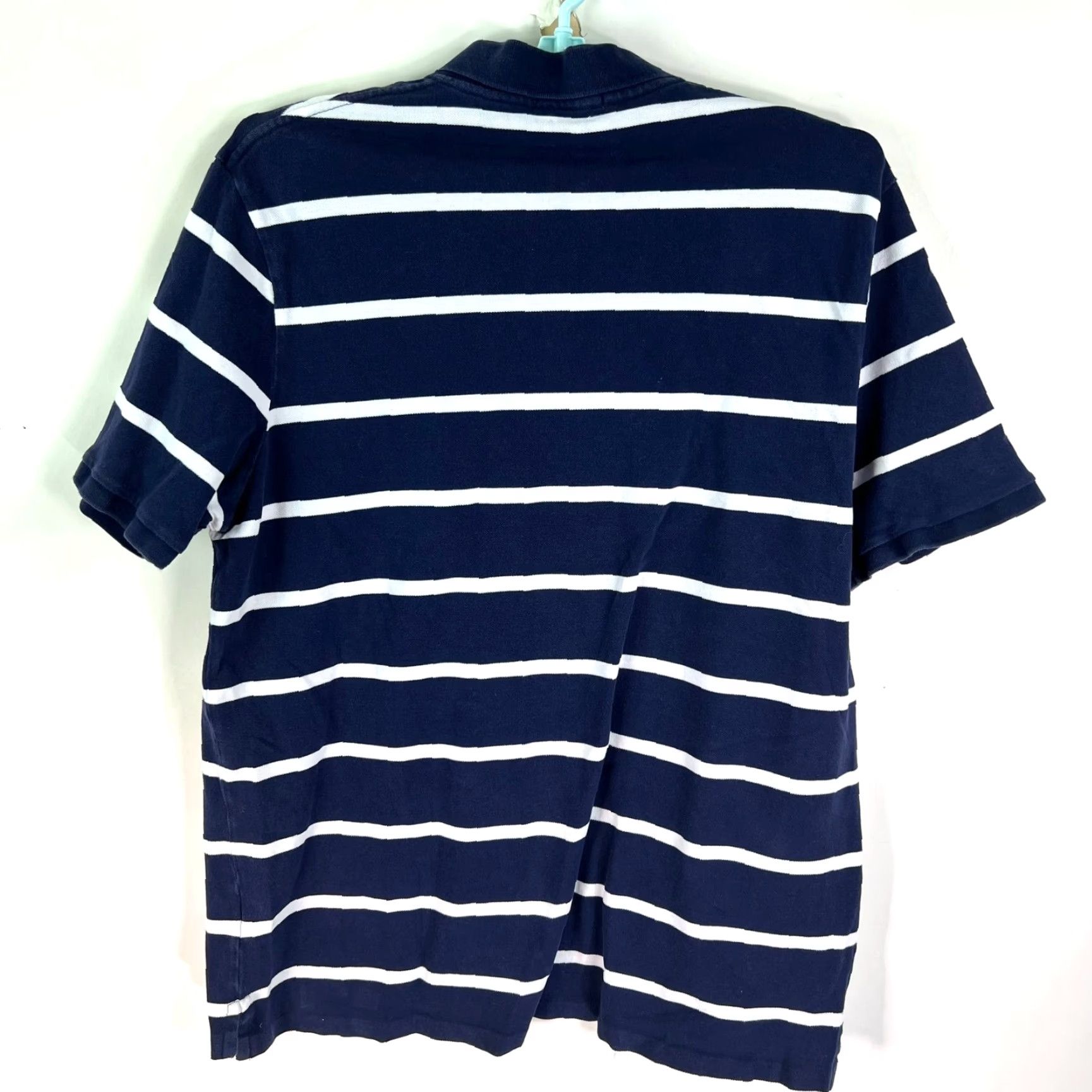 Ralph Lauren VINTAGE Ralph Lauren Polo Shirt Mens 2XLT Short Sleeve Blue Striped Casual Golf Size US XXL / EU 58 / 5 - 6 Thumbnail