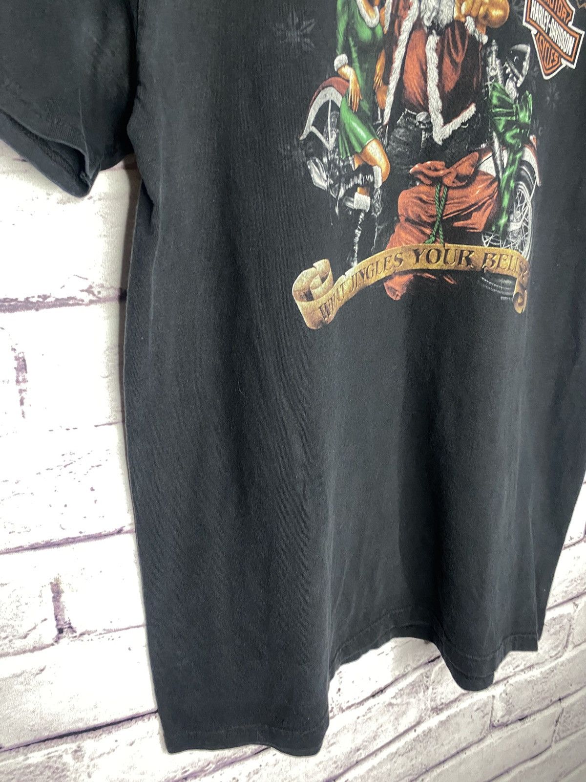 Harley Davidson Mens Harley Davidson 2008 Overprint Logo Santa Bicker Tee Size US L / EU 52-54 / 3 - 5 Thumbnail