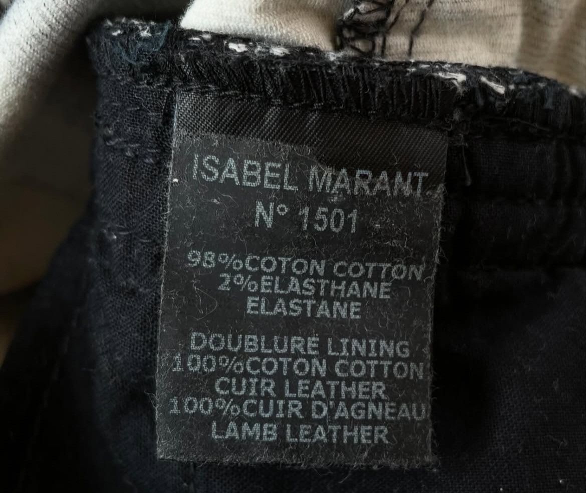 Isabel Marant × Isabel Marant Etoile 2000s Isabel Marant Etoile Feather Patchwork Corduroy Size US 30 / EU 46 - 7 Thumbnail