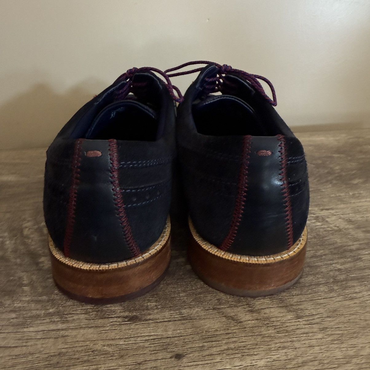 Ted Baker Ted Baker Deelans Navy Suede Oxford Dress Shoes Sz 12 US Size US 12 / EU 45 - 8 Thumbnail
