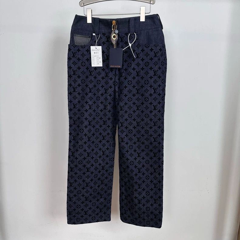 Louis Vuitton Louis Vuitton Dark Print Full Print Navy Blue Jeans Size US 40 / EU 56 - 1 Thumbnail