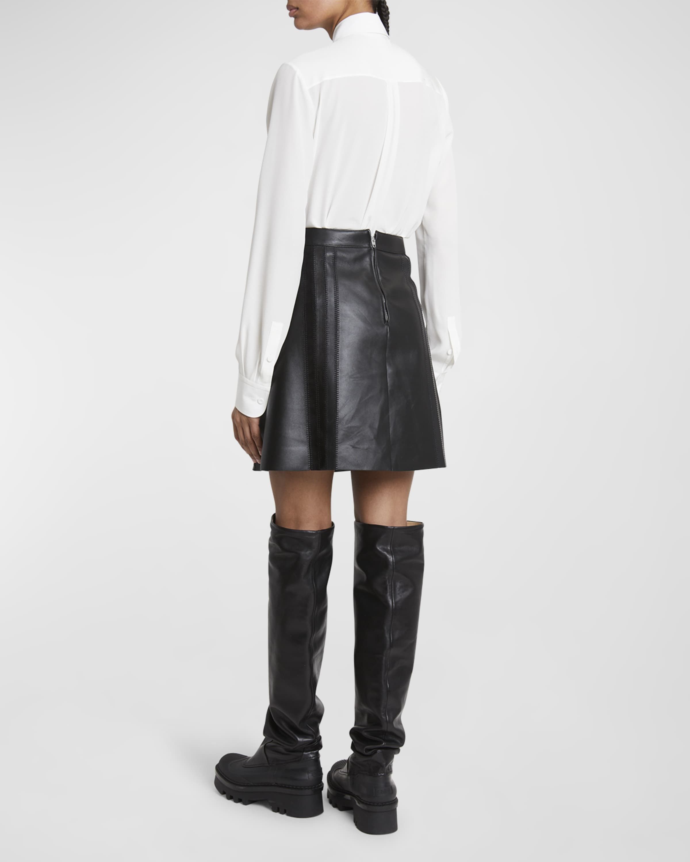 Chloe o1y0825 Mini Skirt in Black Size 30" / US 8 / IT 44 - 5 Thumbnail