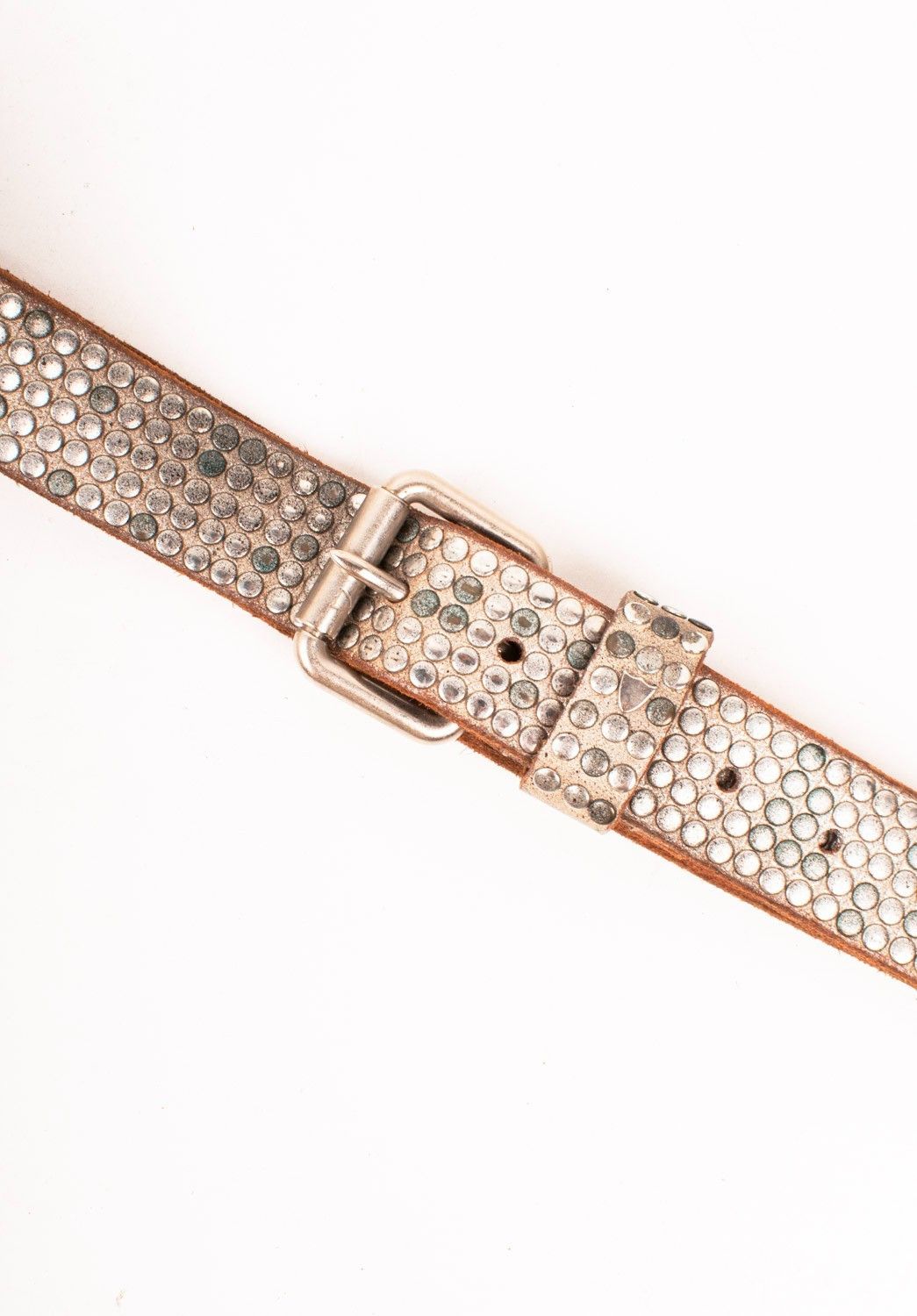 Hollywood Trading Company HTC Hollywood Trading Company Metal Men Leather Belt 38 Size 38 - 2 Thumbnail
