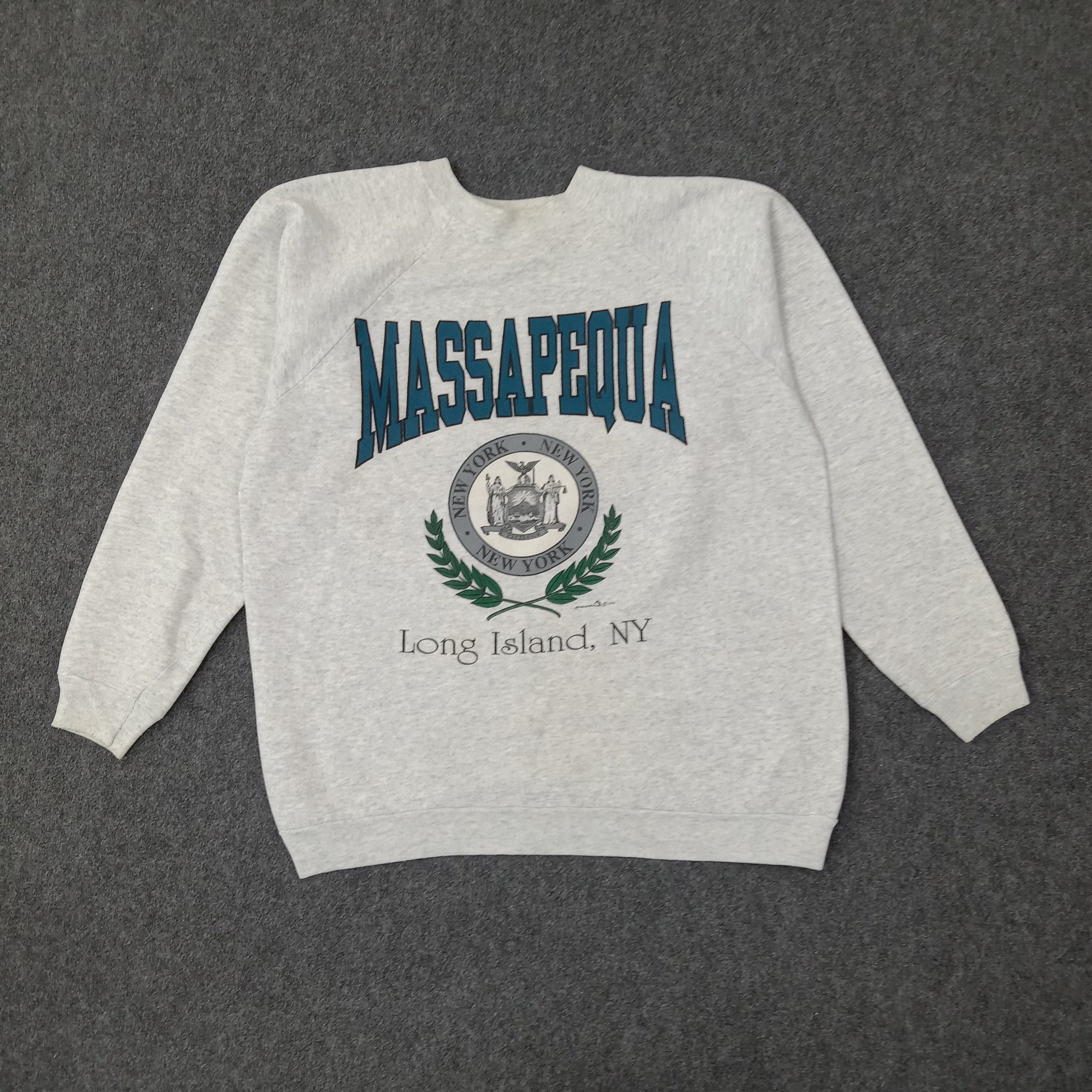 Massapequa New York American State Sweatshirt C257N5