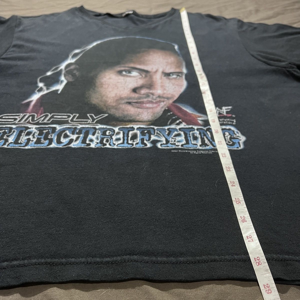 WWF Vintage The Rock Big Face WWF Wrestling Tee 2XL Size US XXL / EU 58 / 5 - 10 Thumbnail