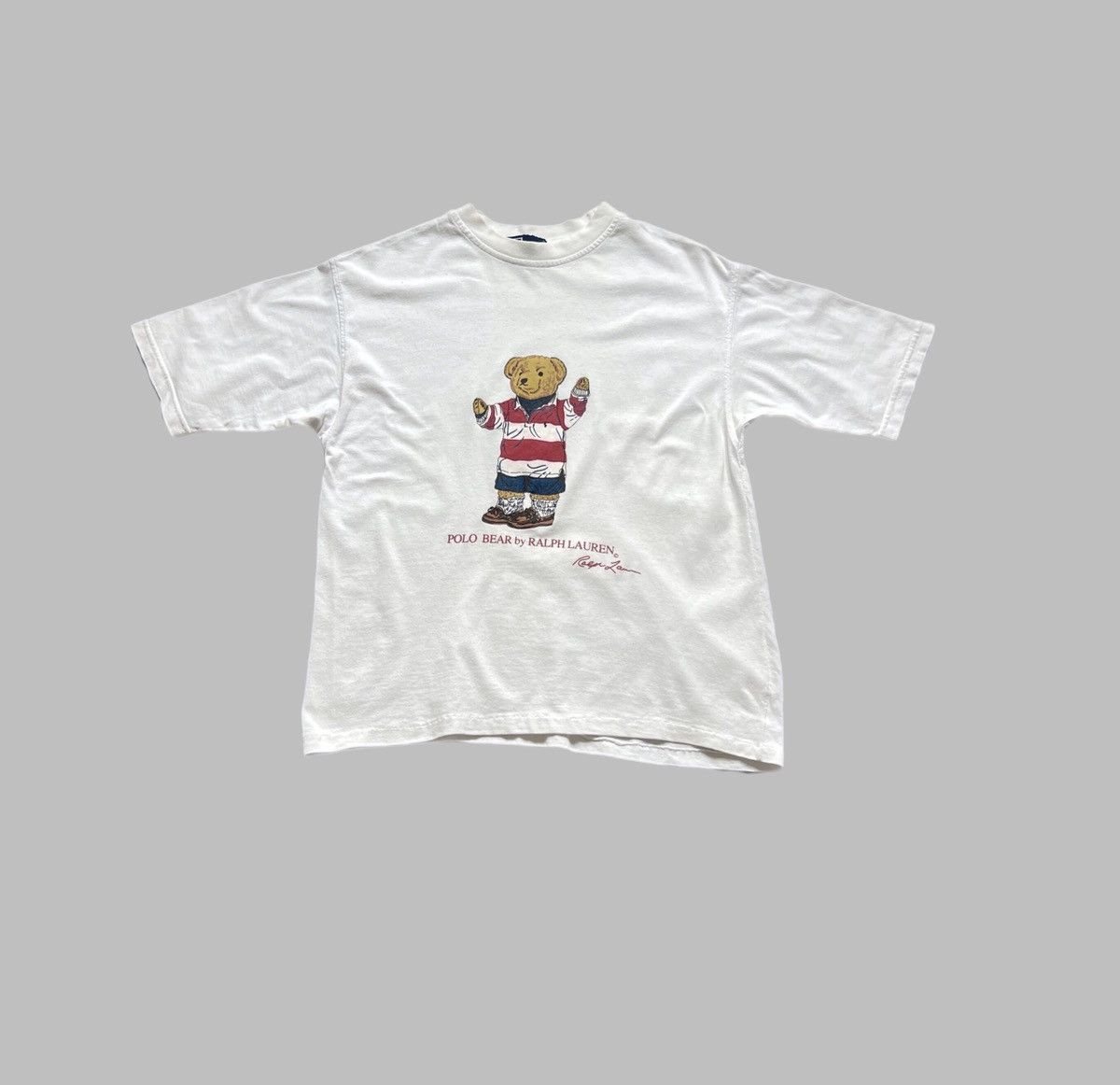 Polo Ralph Lauren × Vintage Vintage Polo Ralph Lauren Bear tee shirt Size US M / EU 48-50 / 2 - 1 Thumbnail