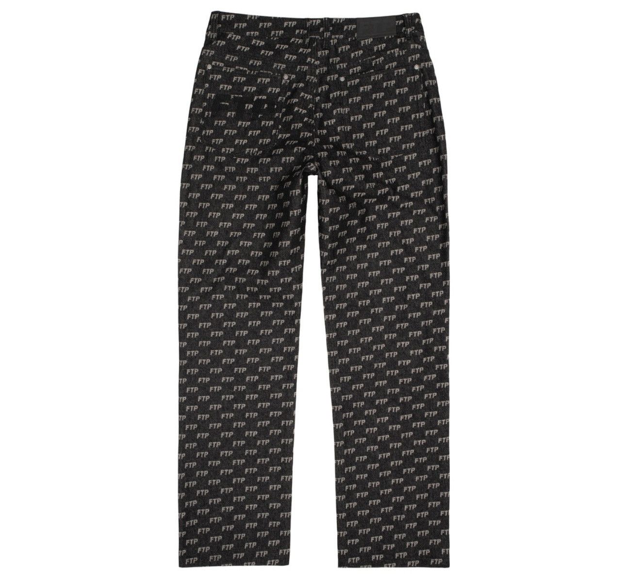 Fuck The Population FTP Jacquard Denim Logo Pant Size US 34 / EU 50 - 2 Thumbnail