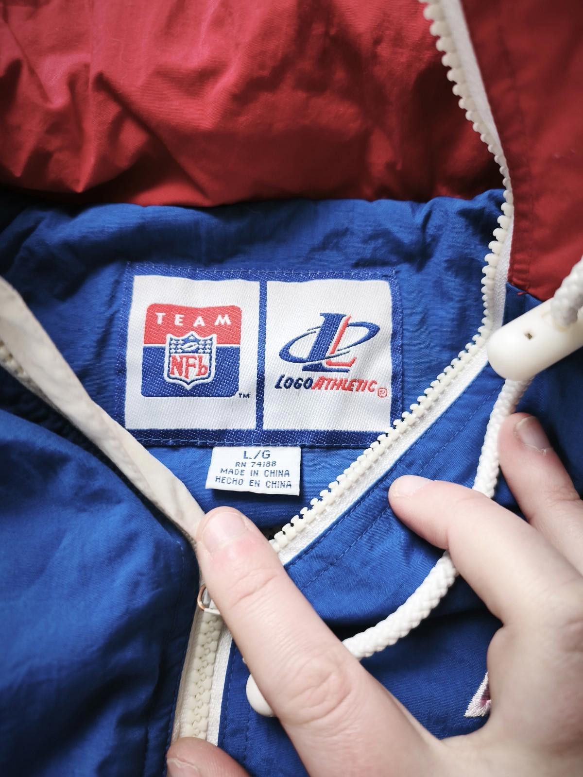 Logo Athletic 90s Buffalo Bills Logo Athletic Jacket Windbreaker Men's L Size US L / EU 52-54 / 3 - 3 Thumbnail