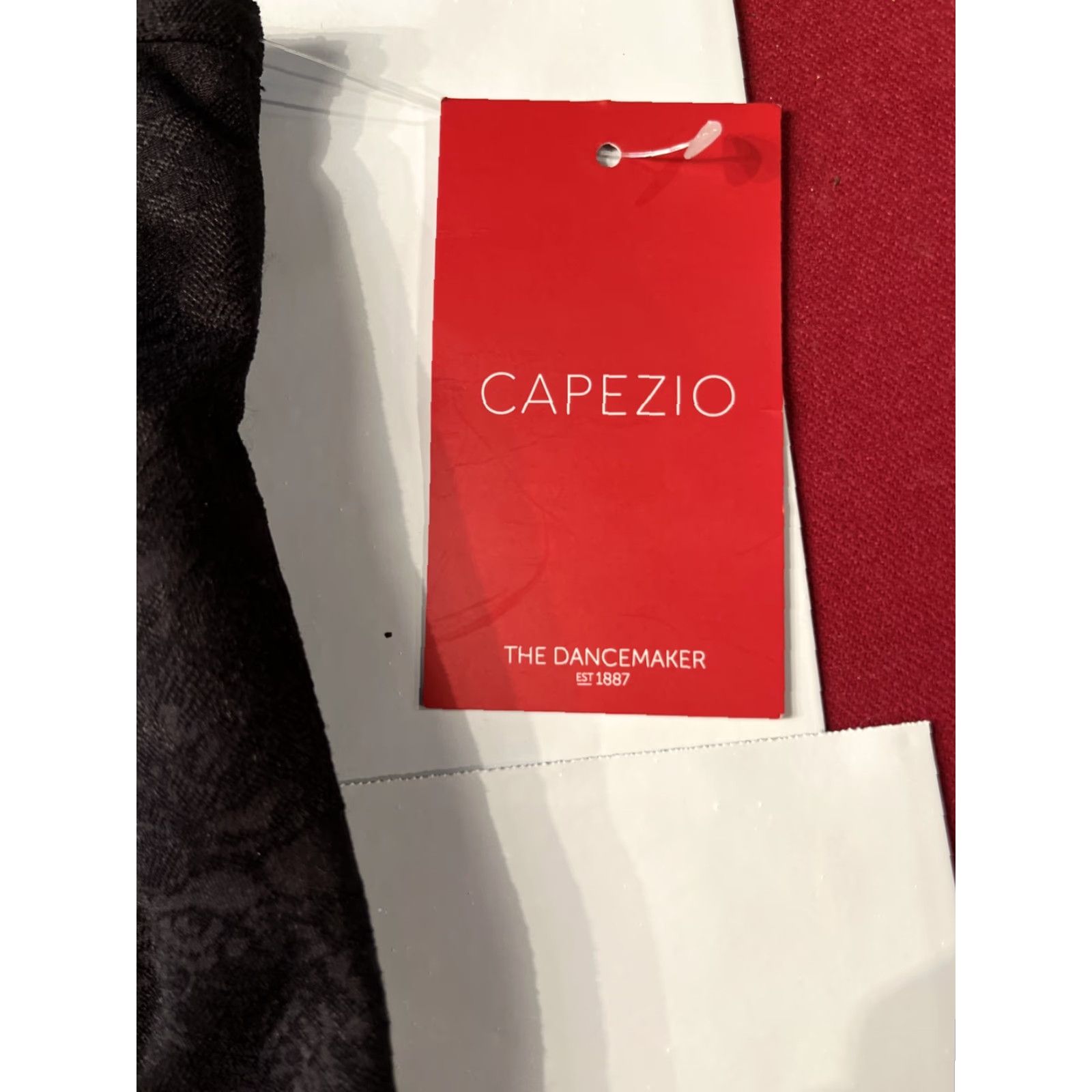 Vintage Capezio Dance Darina Top Lace Black Roses 10706C New Black Tank Top Ties Large Size L / US 10 / IT 46 - 2 Thumbnail
