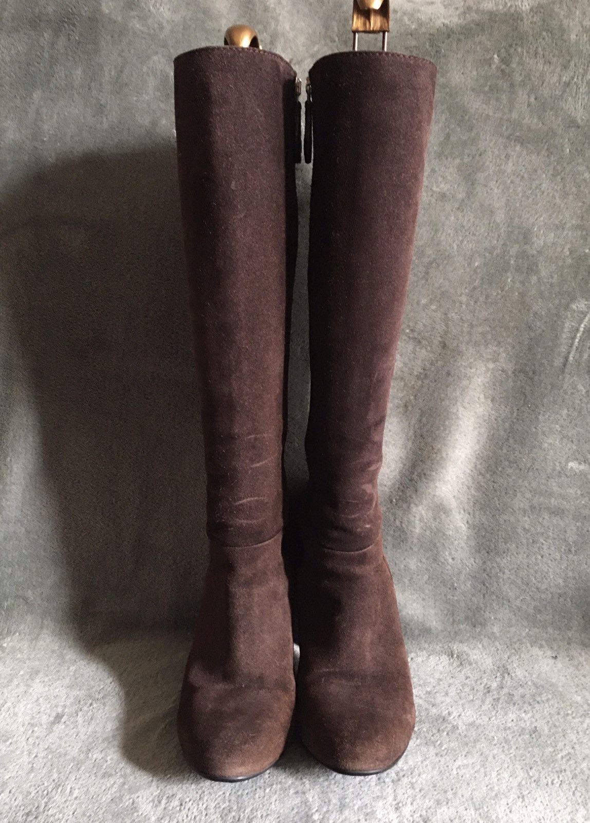 Car Shoe Original Car Shoe by Prada Brown Suede Boots Heels EU 36.5 Size US 6.5 / IT 36.5 - 3 Thumbnail