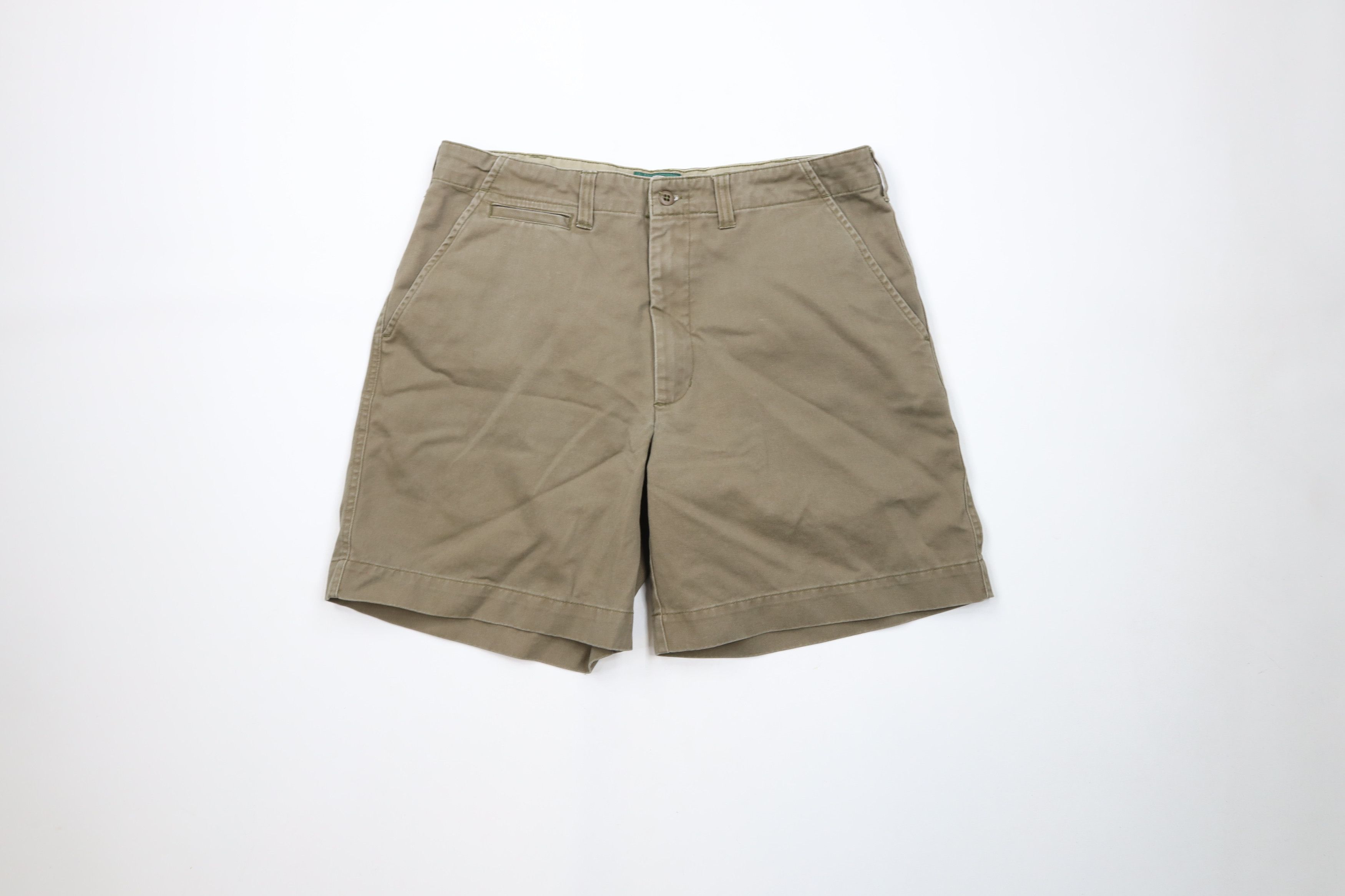 Cabelas × Vintage Vintage 90s Cabelas Above Knee Chino Shorts Breen Cotton Size US 34 / EU 50 - 1 Thumbnail