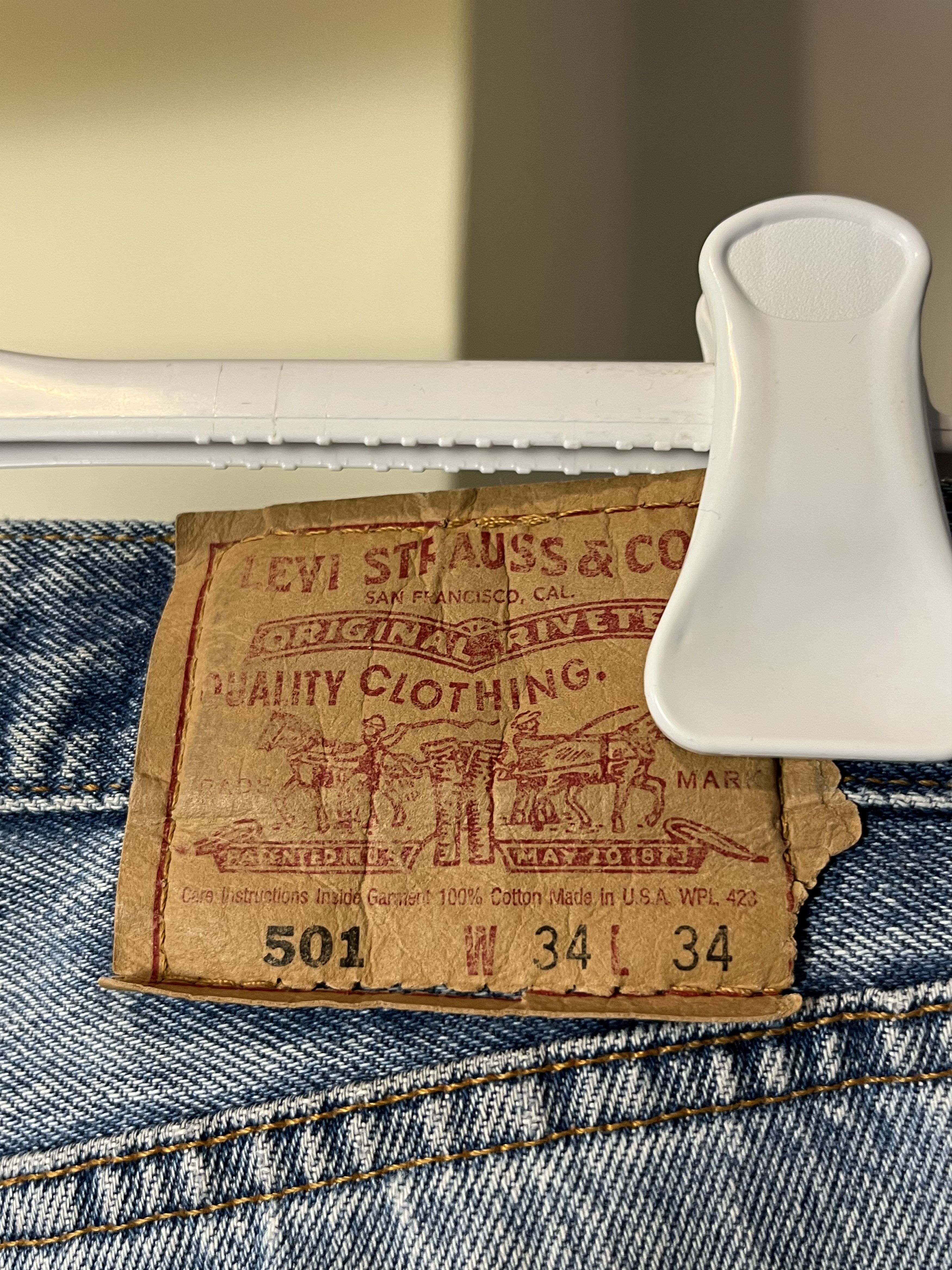 Levi's × Levi's Vintage Clothing Vintage 1998 Levi's 501 Made in USA 90s Denim Jeans Size US 34 / EU 50 - 7 Thumbnail