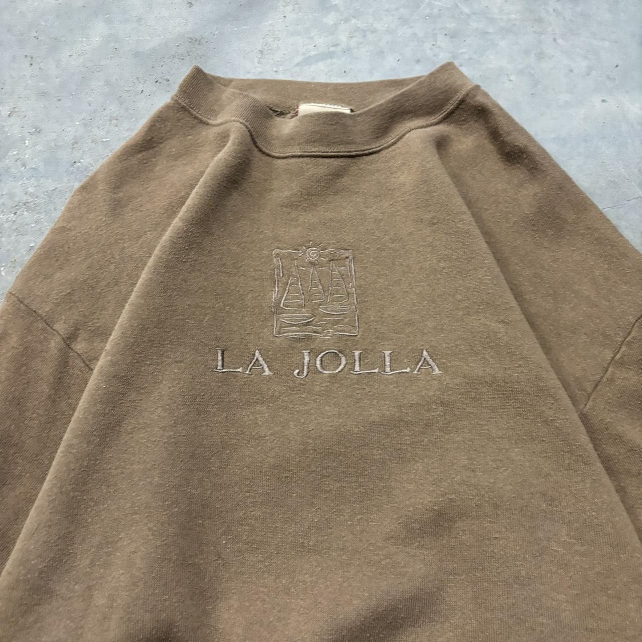 Japanese Brand × Vintage Crazy Vintage 90s Light Brown Made In USA Crewneck! Size US L / EU 52-54 / 3 - 2 Thumbnail