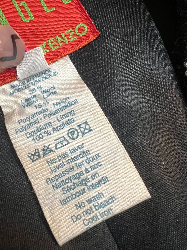 Kenzo KENZO Fun pattern wool mid-length suit jacket Size XS / US 0-2 / IT 36-38 - 9 Thumbnail