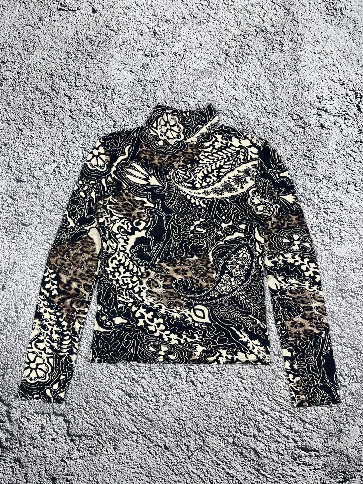 Japanese Brand Vintage Leopard Abstract Animal Cavalli Style top size M Size M / US 6-8 / IT 42-44 - 1 Thumbnail