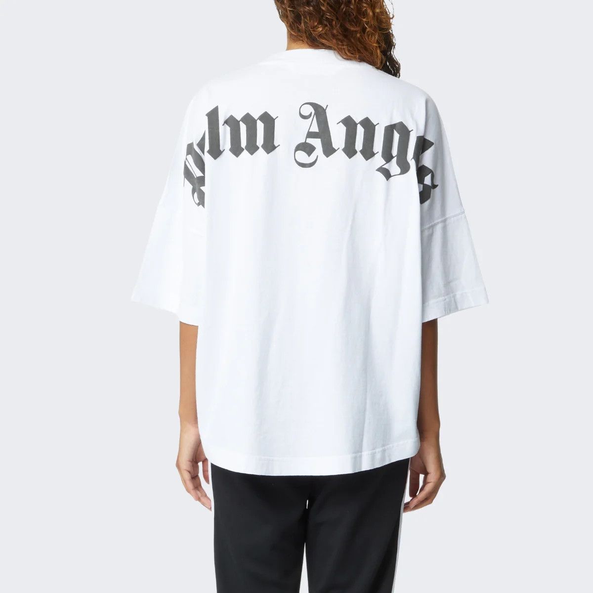 Palm Angels White Classic Back Logo Oversized T-Shirt Size US XXS / EU 40 - 4 Thumbnail