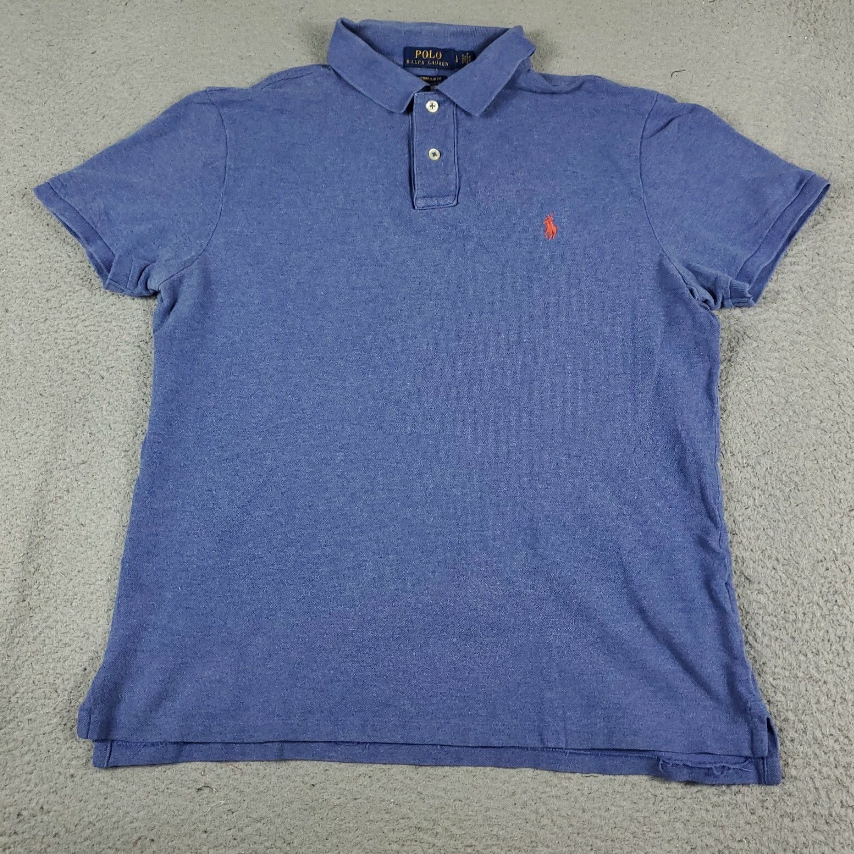Ralph Lauren Ralph Lauren Polo Shirt Men Size Large Blue Casual Short Sleeve Classic Fit Size US L / EU 52-54 / 3 - 3 Thumbnail