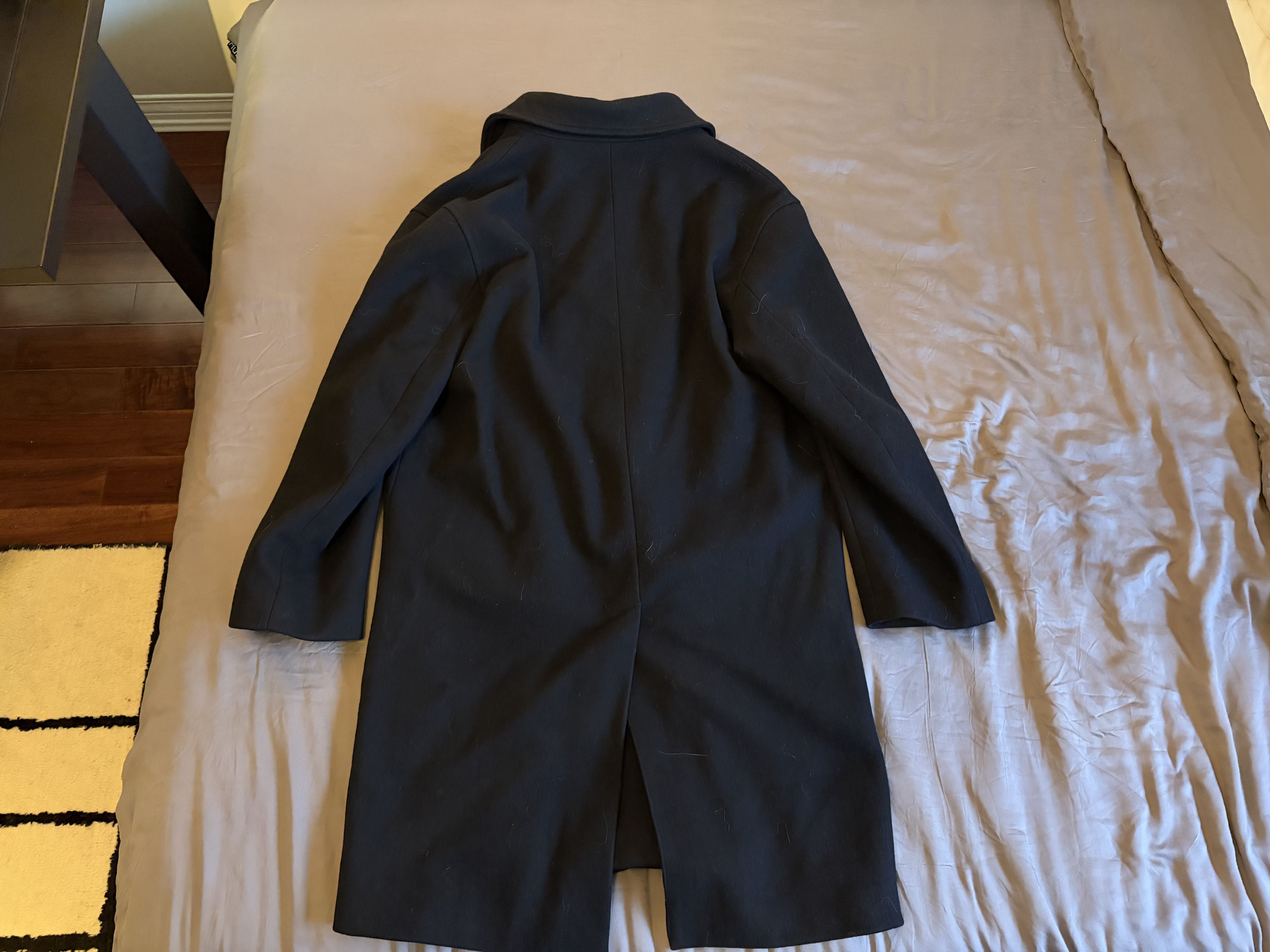 Sandro Sandro Wool Cashmere Balmacaan Overcoat Size US L / EU 52-54 / 3 - 4 Thumbnail