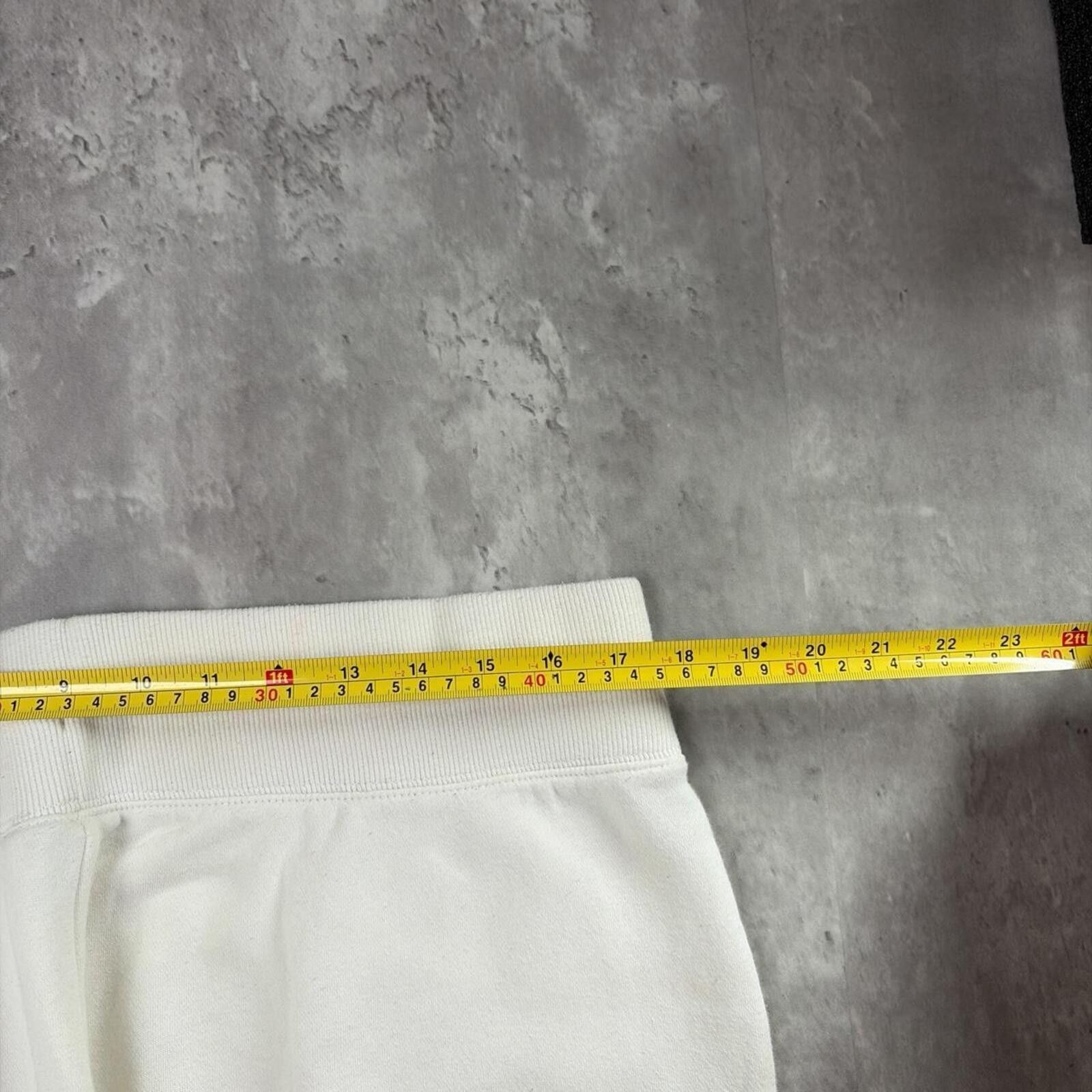 Nike Y2K White Nike Swoosh Grunge Baggy Skater Sweatpants Size 40" / US 18 - 6 Thumbnail