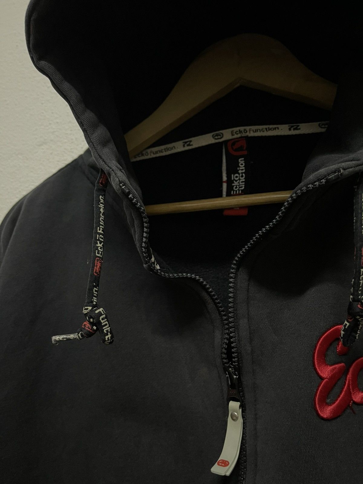Ecko Unltd. × Vintage 2000s ECKO FUNCTION ZIPPER HOODIE BIG LOGO DISTRESSED Size US L / EU 52-54 / 3 - 12 Thumbnail