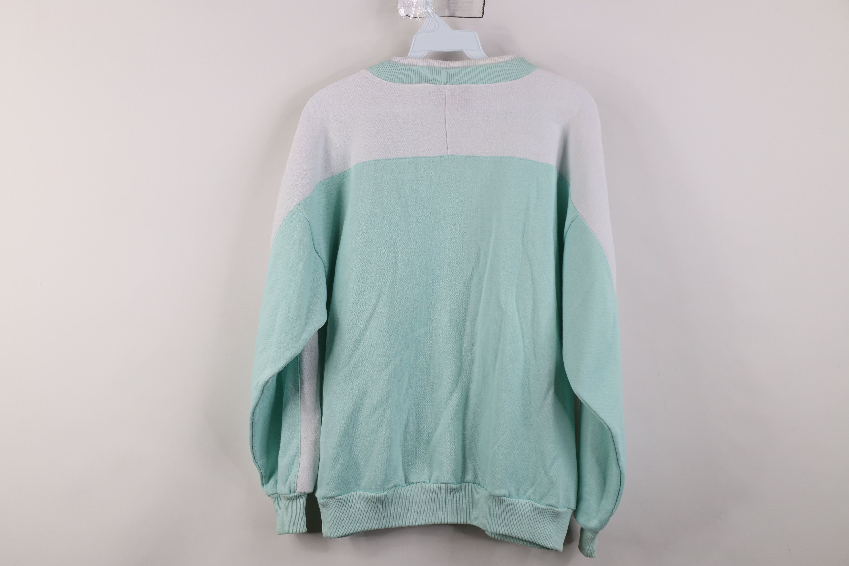 Vintage Vintage 90s Streetwear Flower Layered Sweatshirt Blue Size L / US 10 / IT 46 - 10 Thumbnail