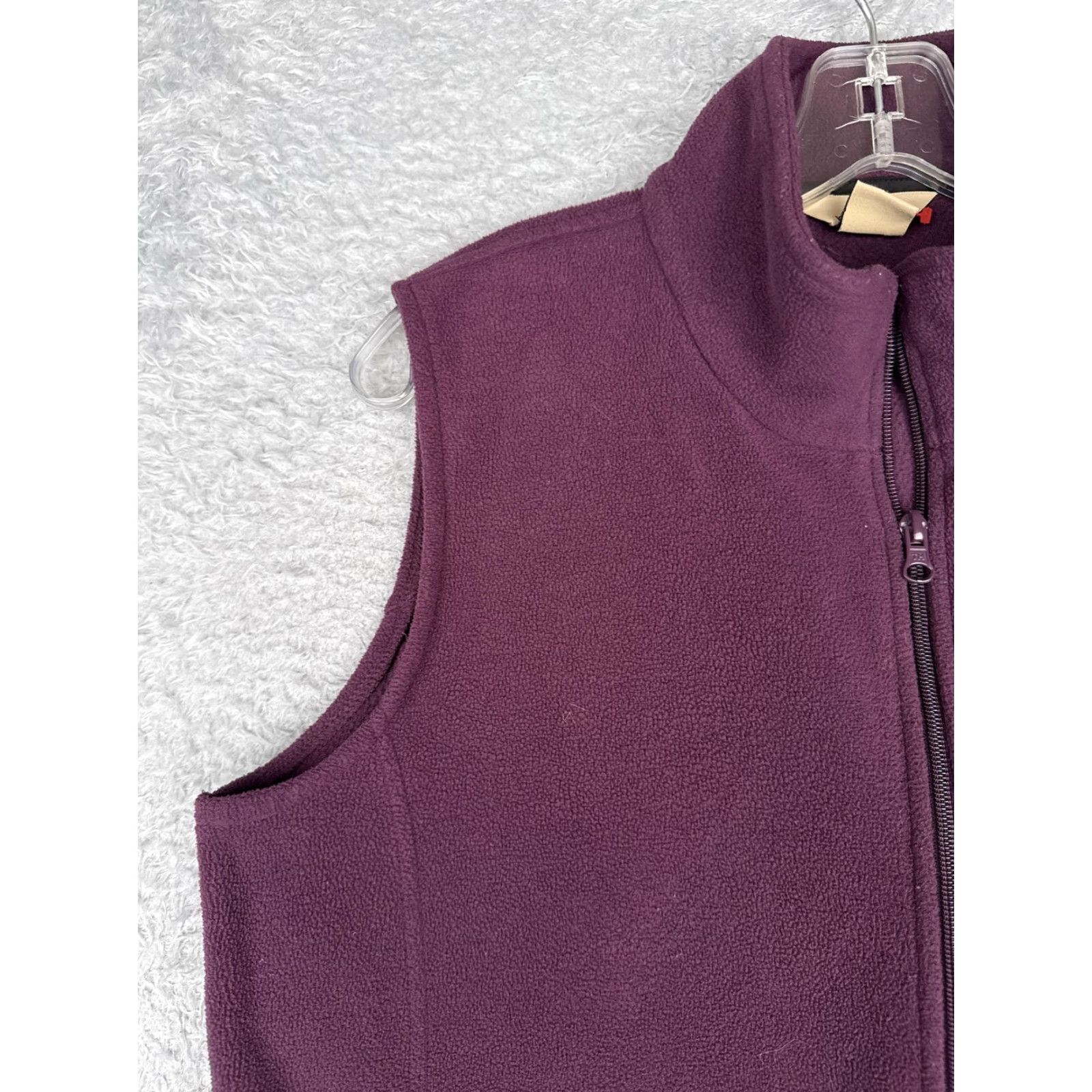 Vintage Woolrich Vest Womens Medium Purple Full Zip Sleeveless Fleece Jacket Outdoor Size M / US 6-8 / IT 42-44 - 6 Thumbnail