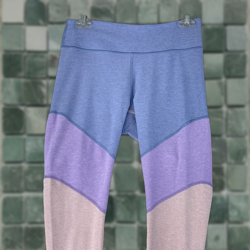 Outdoor Voices Outdoor Voices Leggings Womens 7/8 Springs Colorblock Athletic Activewear Size M Pink Colorblock Skinny Inseam 24.5 in Size 32" / US 10 / IT 46 - 1 Thumbnail