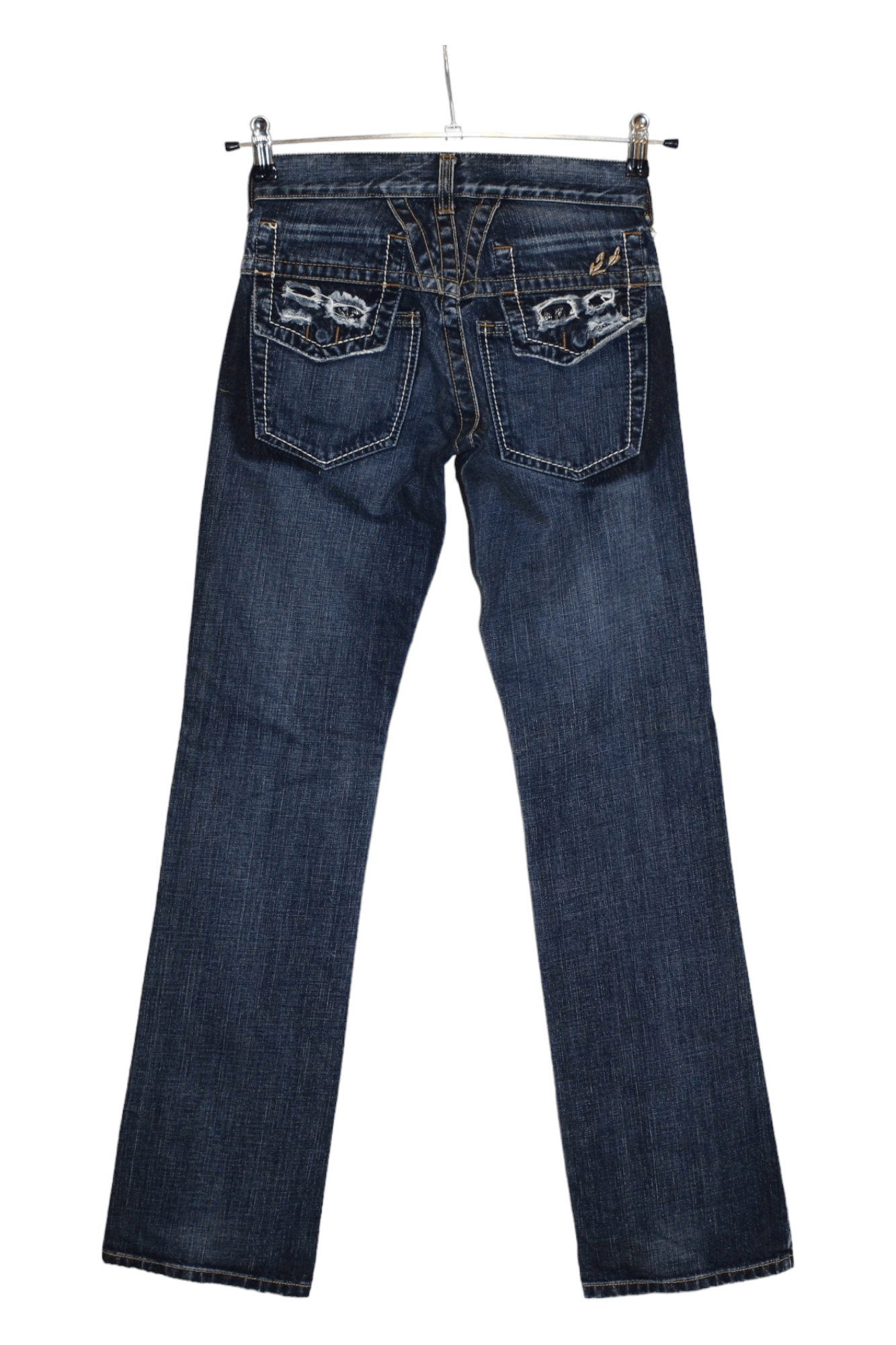 Marithe + Francois Girbaud Marithe Francois Girbaud Blue Stonewashed Straight Jeans Size 26" / US 2 / IT 38 - 12 Thumbnail