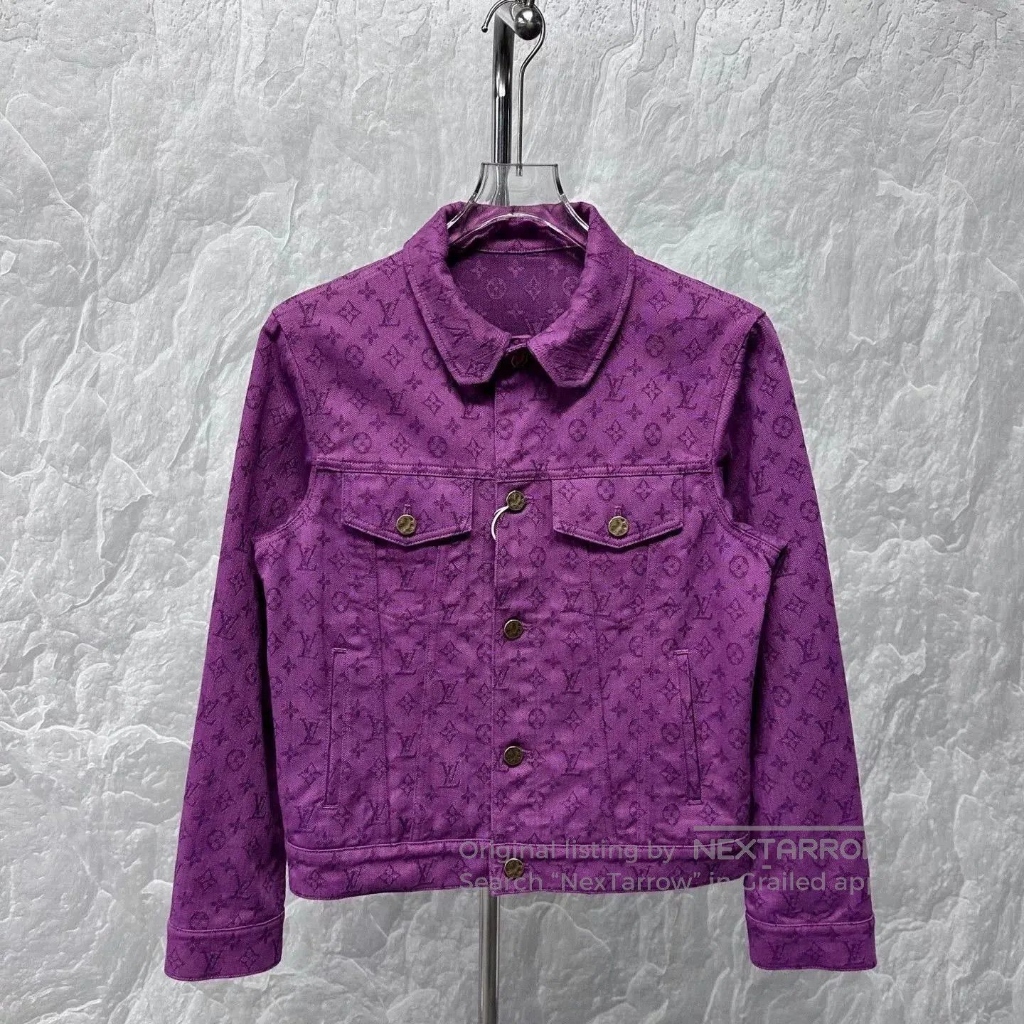 Louis Vuitton louis vuitton purple denim jacket size 44. Size L / US 10 / IT 46 - 1 Thumbnail