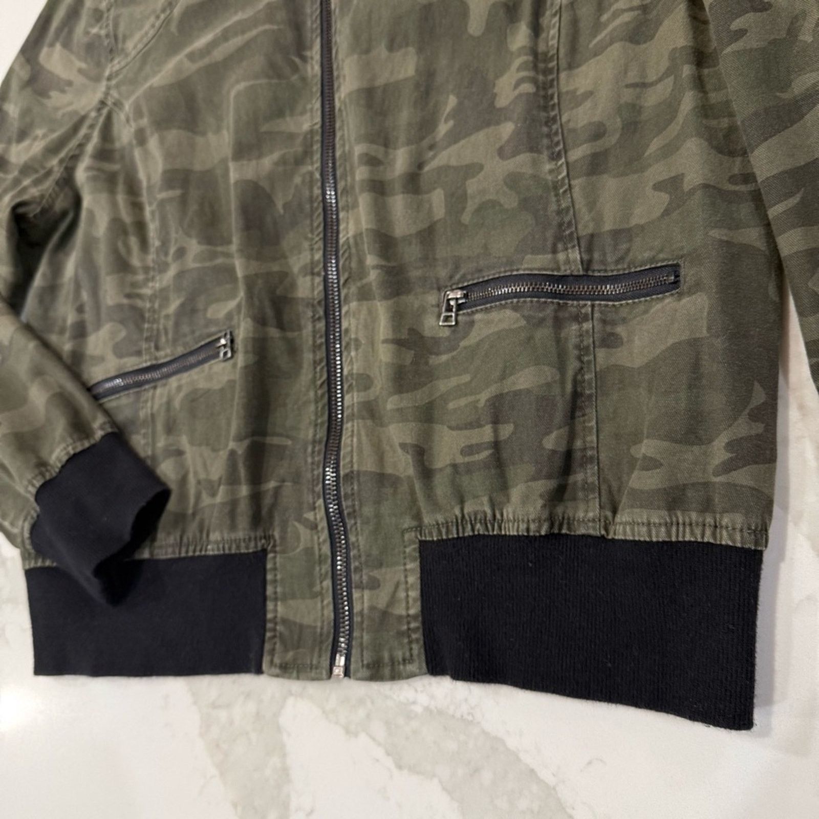 Sanctuary Sanctuary Military Style Camo Bomber Jacket Women’s Medium Size M / US 6-8 / IT 42-44 - 4 Thumbnail
