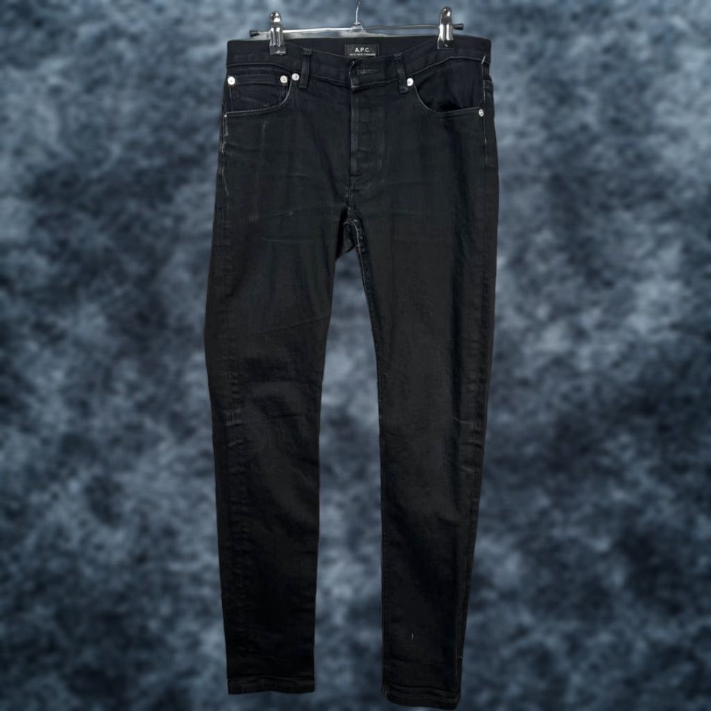 A.P.C. A.P.C. Jeans Slim Adult Mens 28 Black Petit New Standard Denim 5-Pocket Style Skinny Vintage No Size US 28 / EU 44 - 1 Thumbnail