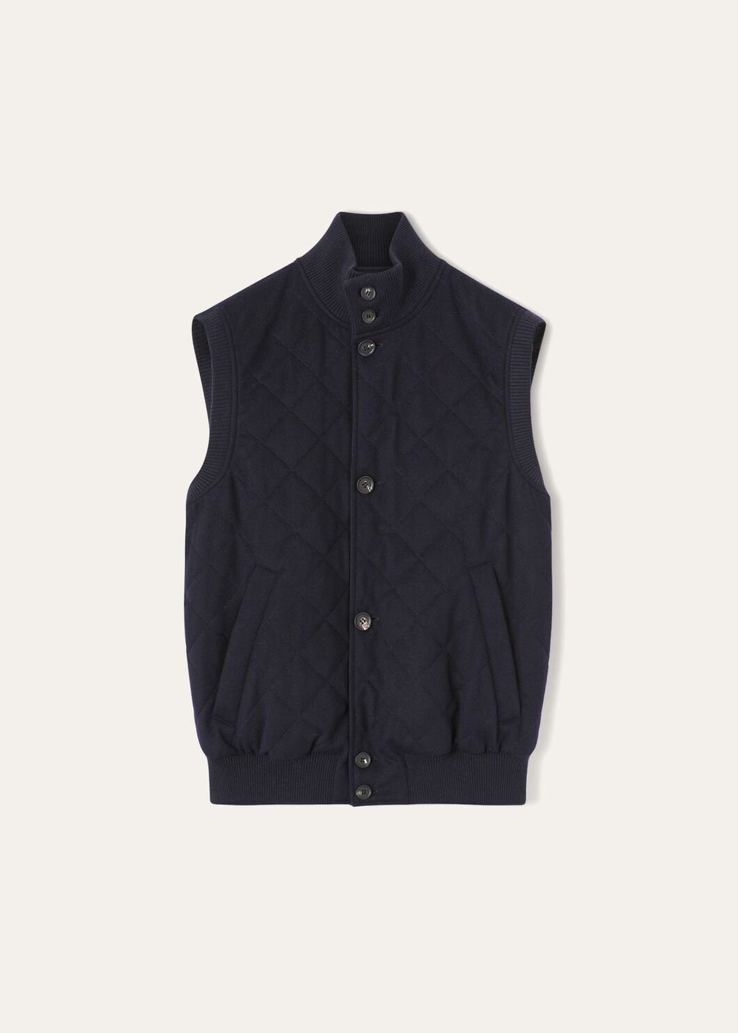 Loro Piana o1w1db10125 FAM9430 Carry Gilet Vest in Navy Blue Size US XL / EU 56 / 4 - 1 Thumbnail