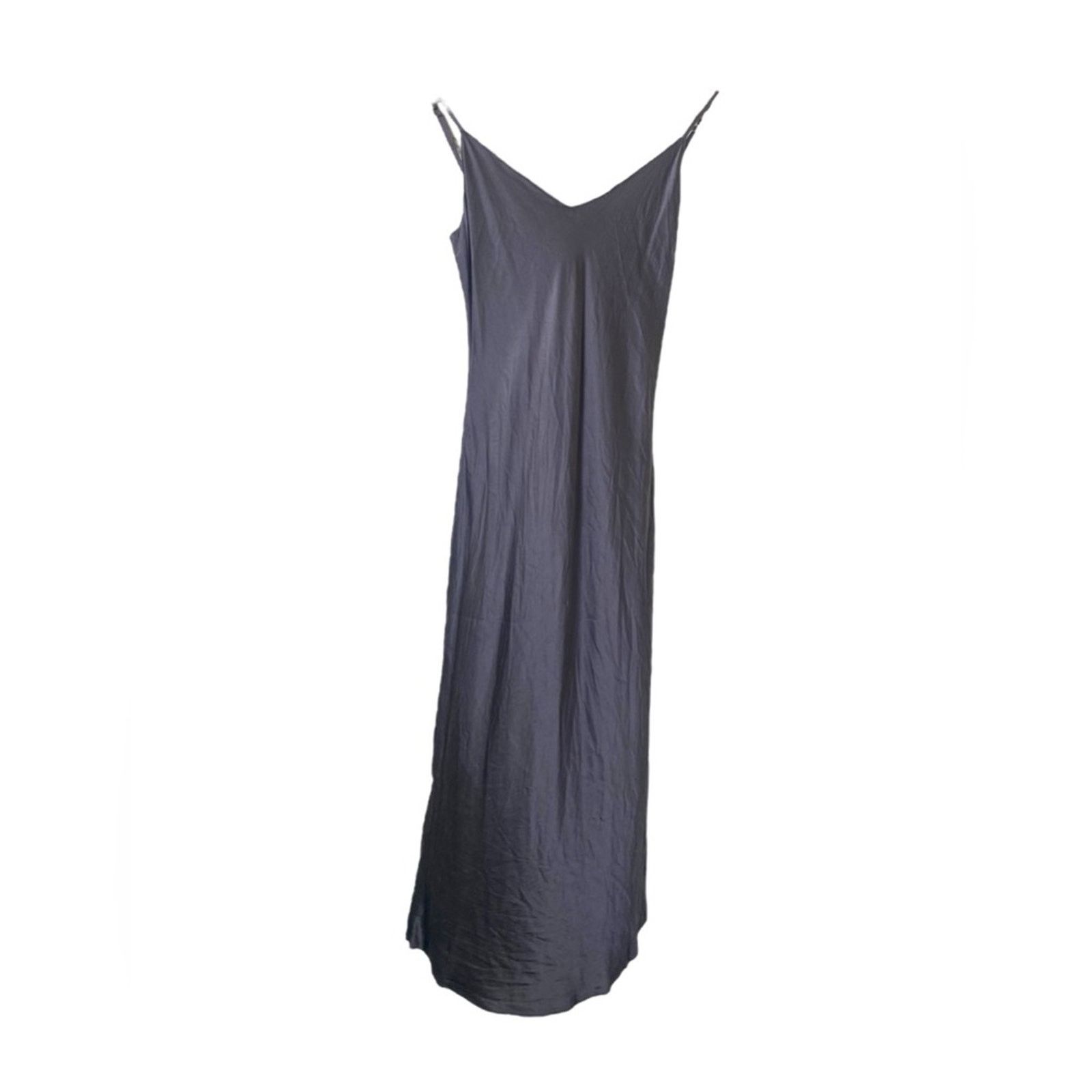 Designer SABLYN Taylor Midi Slip Silk Dress Grey XS Size XS / US 0-2 / IT 36-38 - 4 Thumbnail