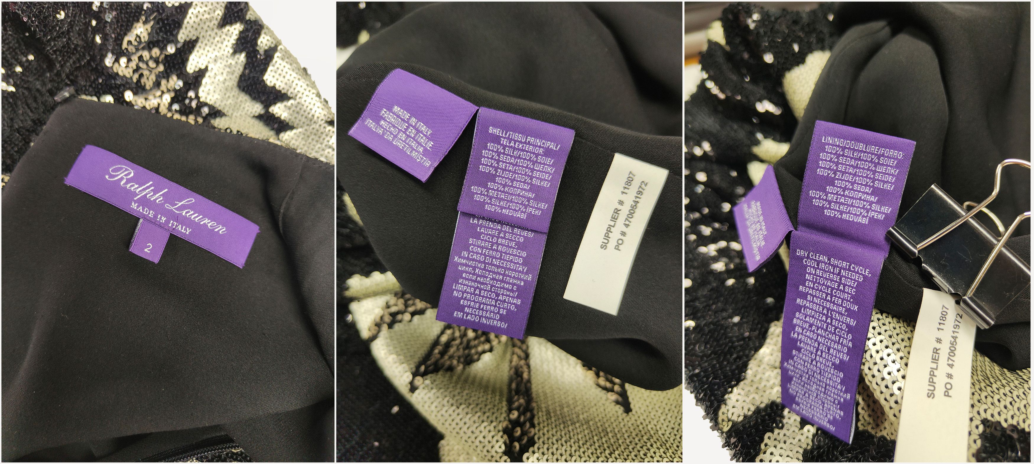 Ralph Lauren Purple Label Ralph Lauren Collection _ f/w 2016 _ Runway _ Sequin Dress Size XS / US 0-2 / IT 36-38 - 9 Thumbnail