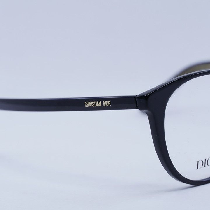 Dior Dior DIORSPIRITO RI 1000 Eyeglasses Black 51mm Round Frame Size ONE SIZE - 2 Thumbnail