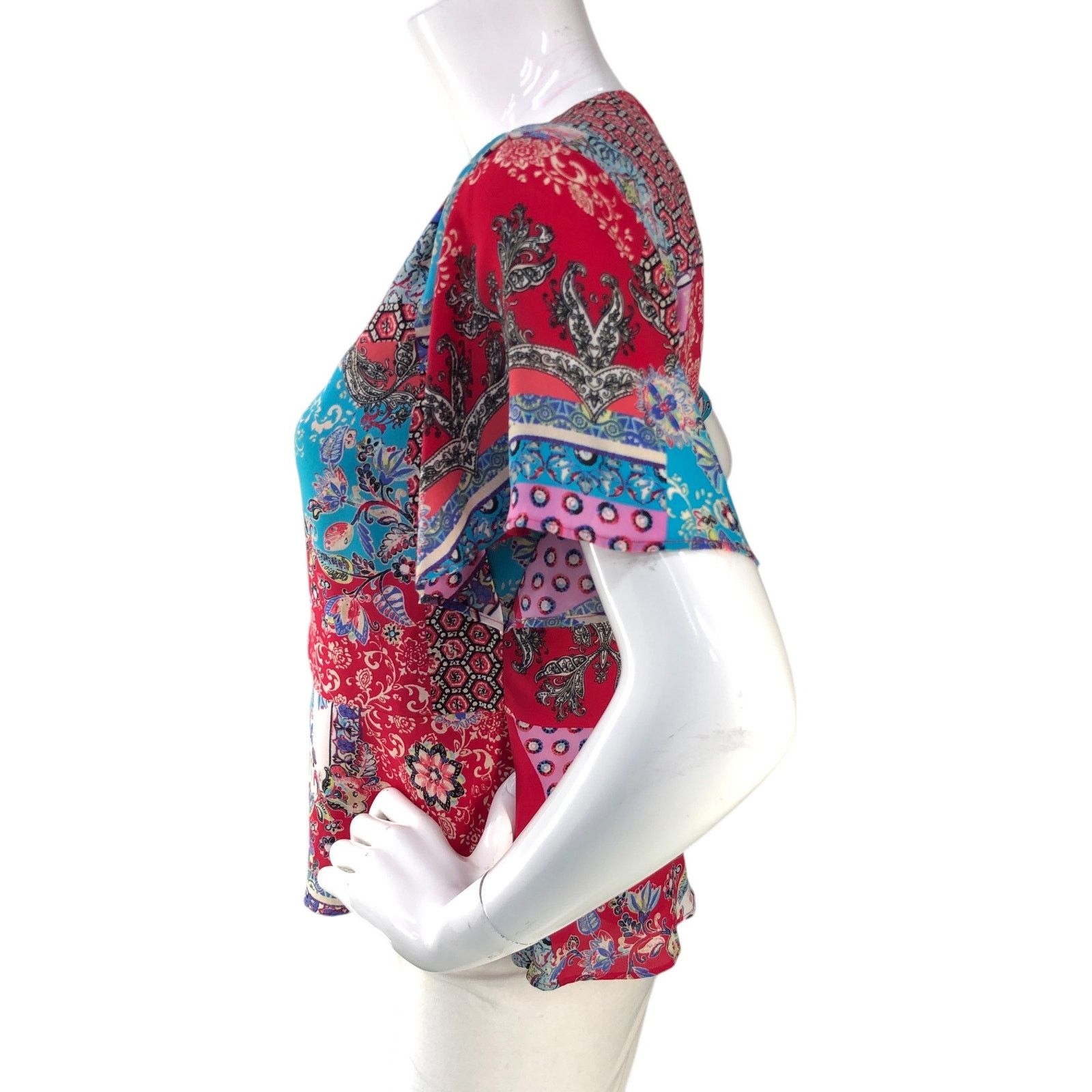 Chicos Chicos Size Petite 00P US 0/2P Top Peplum Flutter Sleeve Size XS / US 0-2 / IT 36-38 - 5 Thumbnail