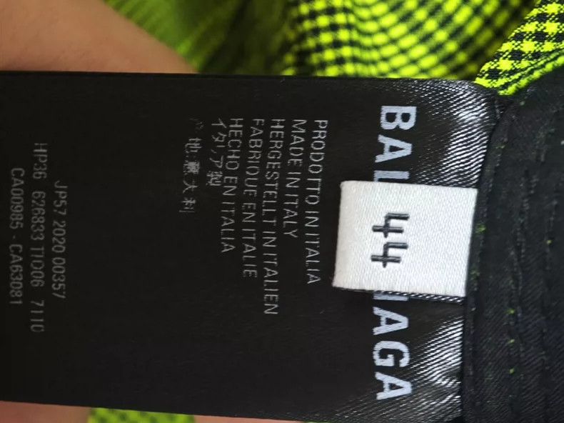 Balenciaga Balenciaga Green Plaid LOGO pants loose casual pants Size US 28 / EU 44 - 2 Thumbnail