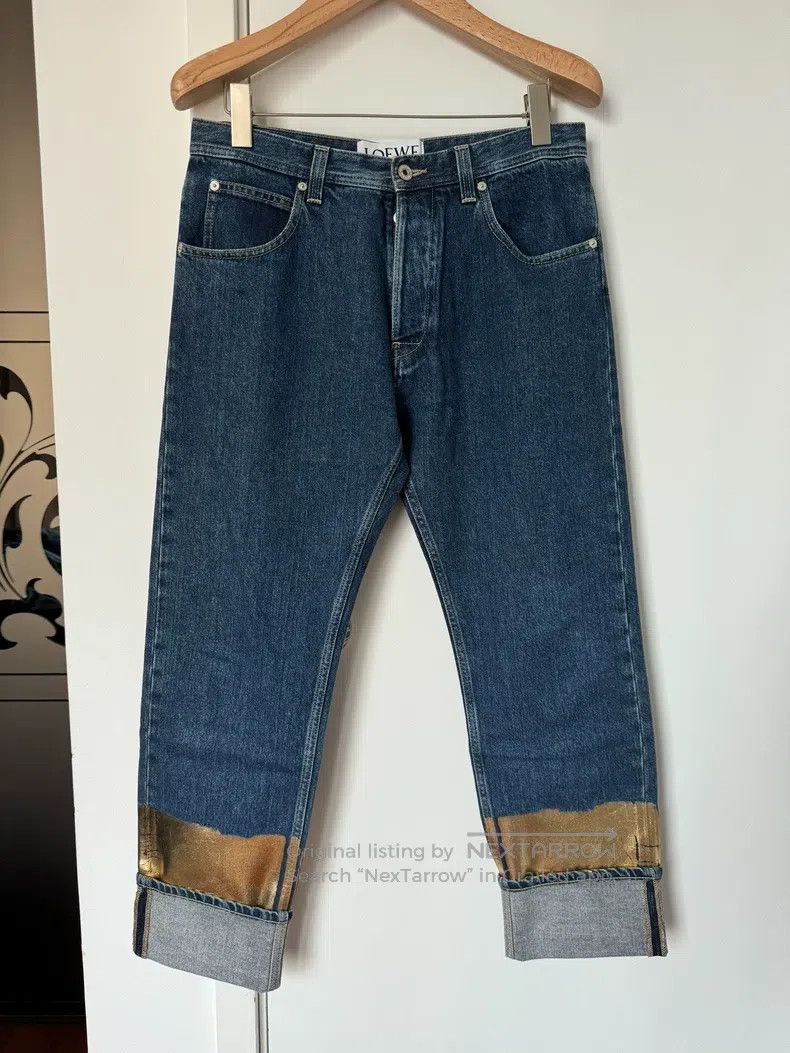 Loewe Loewe Embellished Turn-up Denim Pants Size 32" / US 10 / IT 46 - 1 Thumbnail