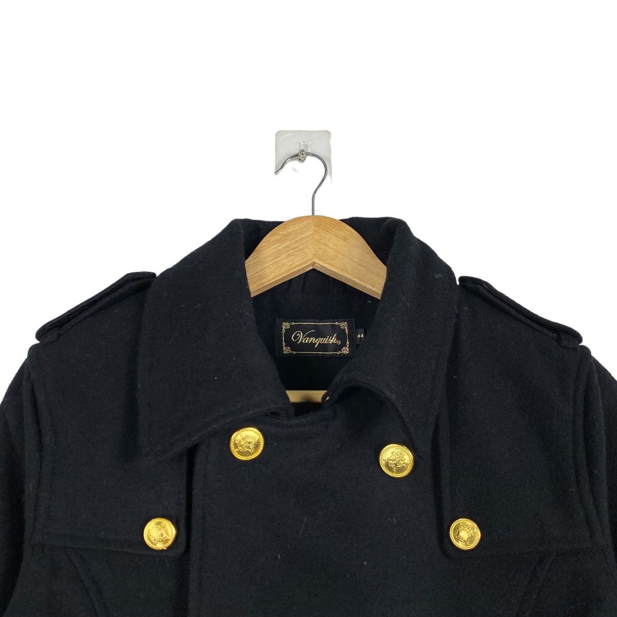 Japanese Brand × Vanquish Vanquish overcoat wool double breasted jacket Size S / US 4 / IT 40 - 4 Thumbnail